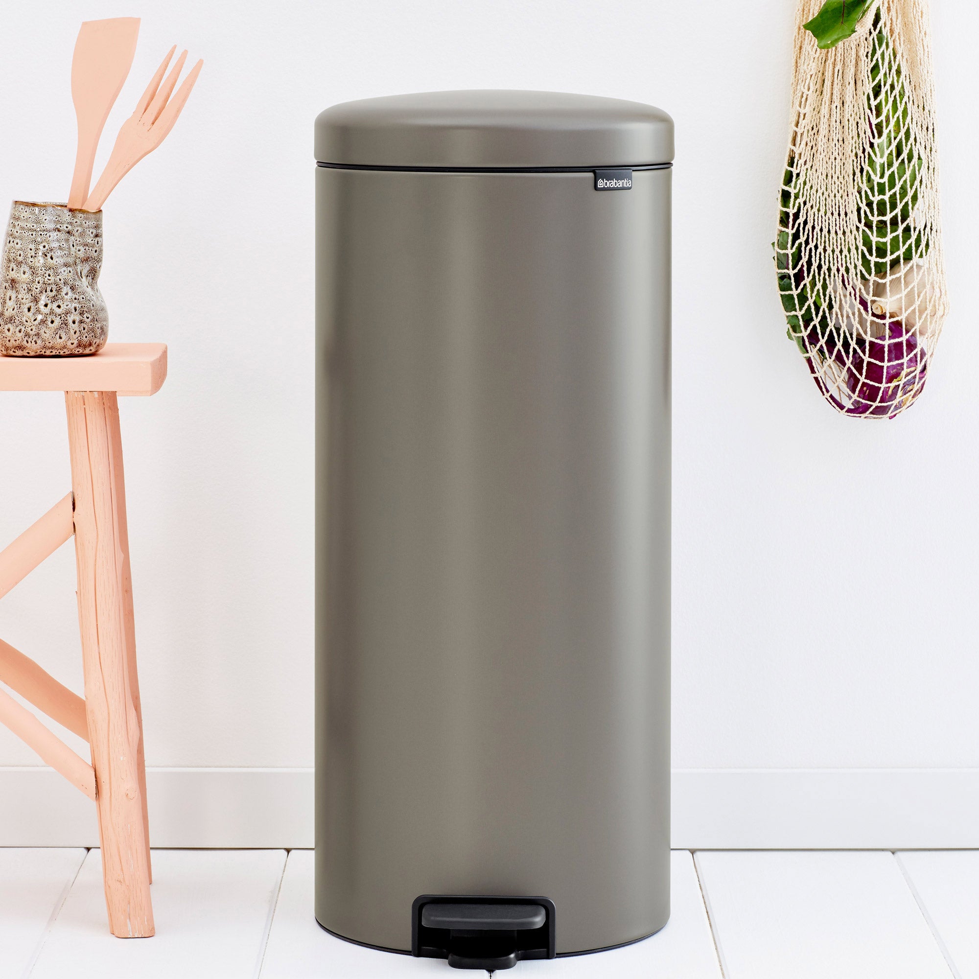 Brabantia Pedal Bin newICON 30L Platinum