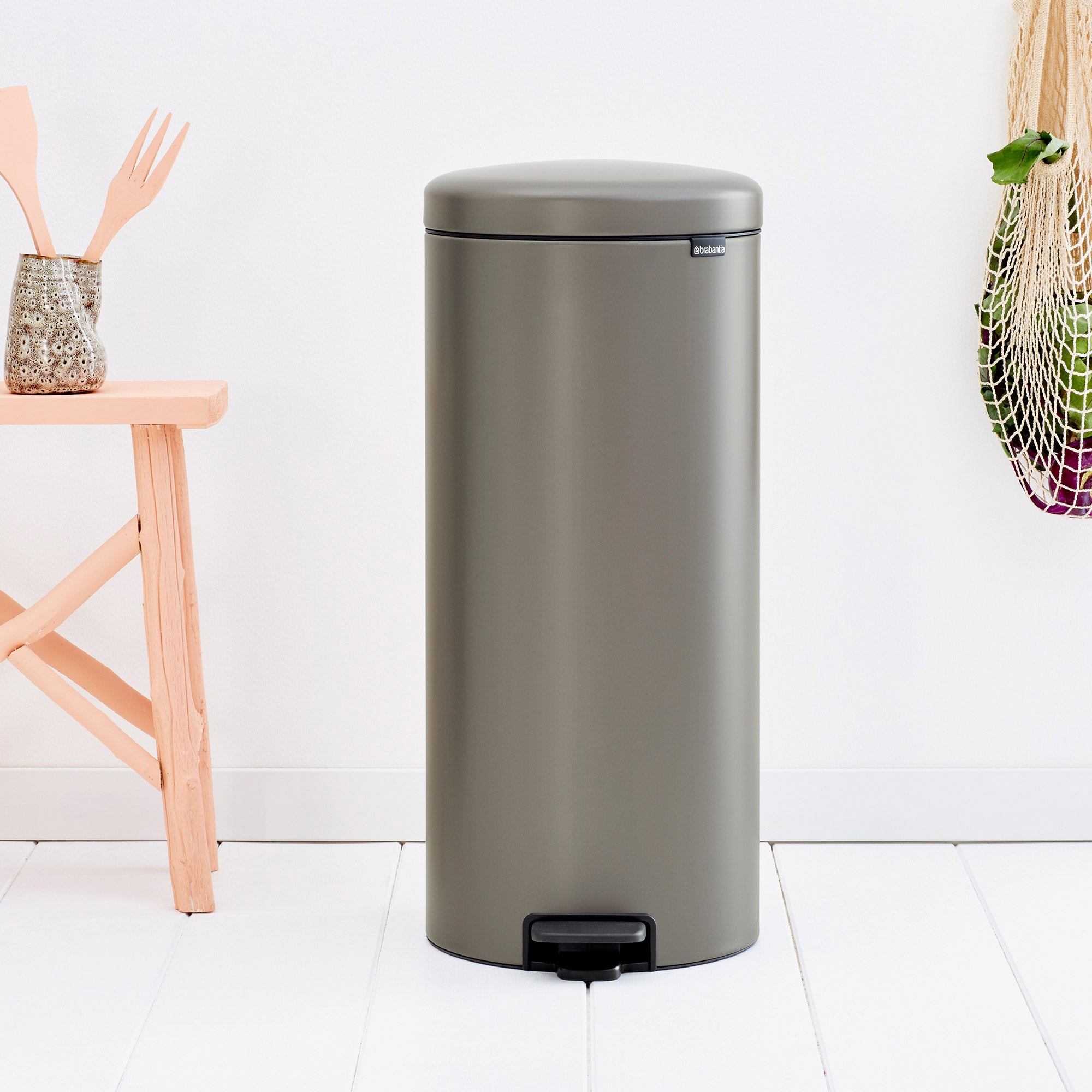 Brabantia Pedal Bin newICON 30L Platinum