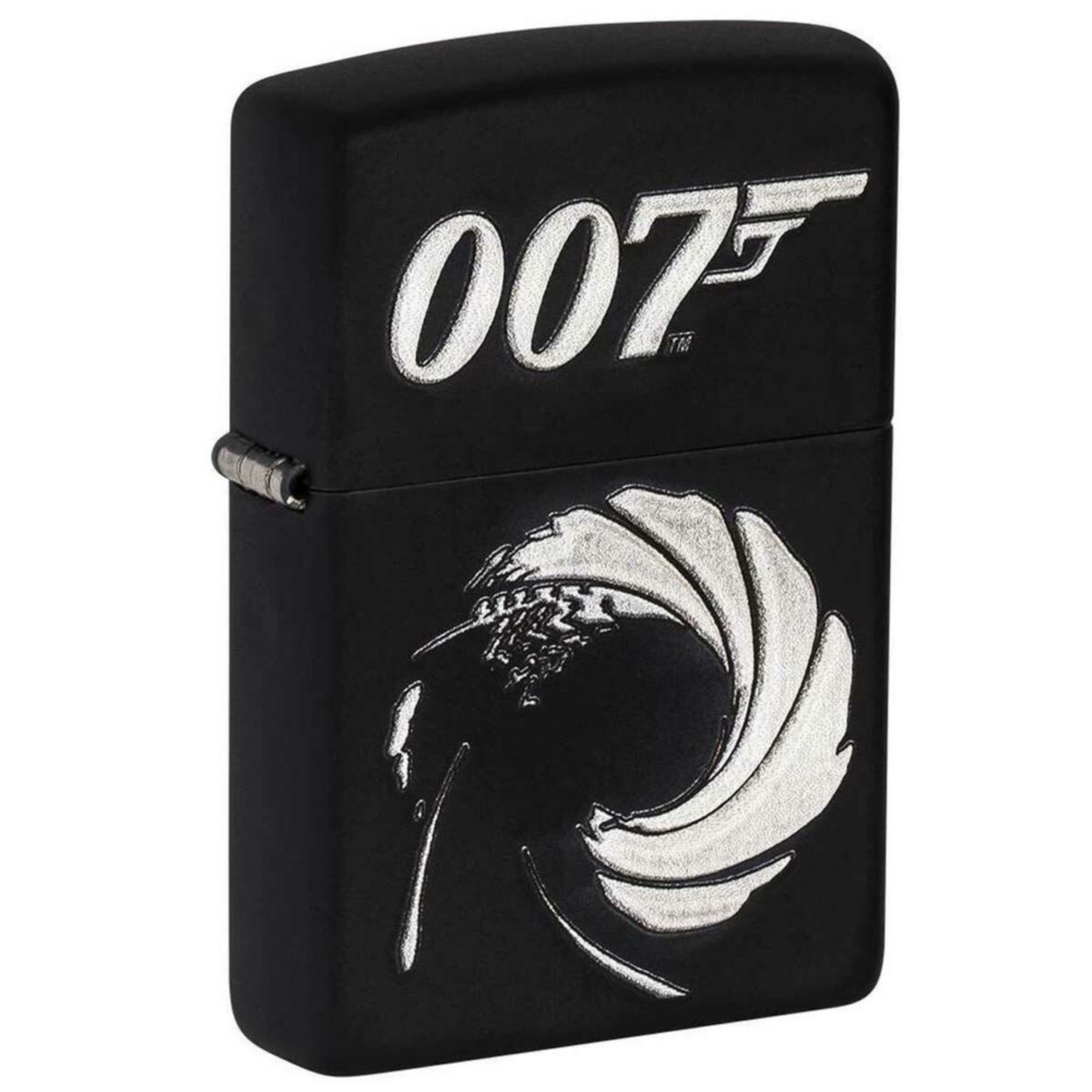 Zippo James Bond Black Matte Texture Print Lighter