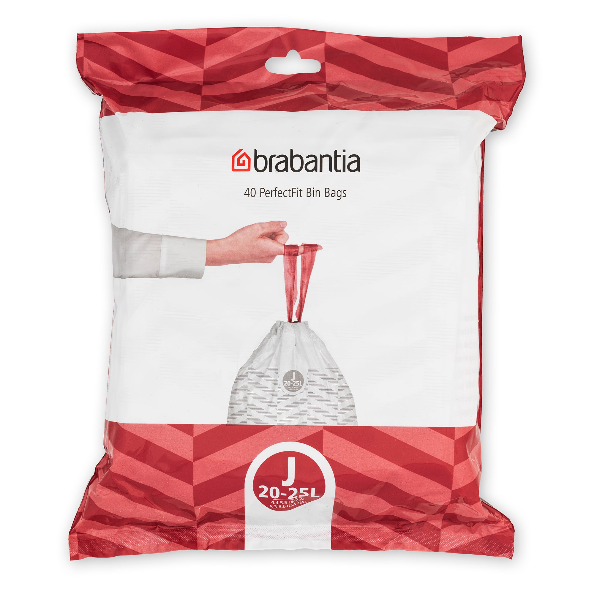 Brabantia Bin Liner Dispenser Pack Code J 23L (BO) 40 Bags