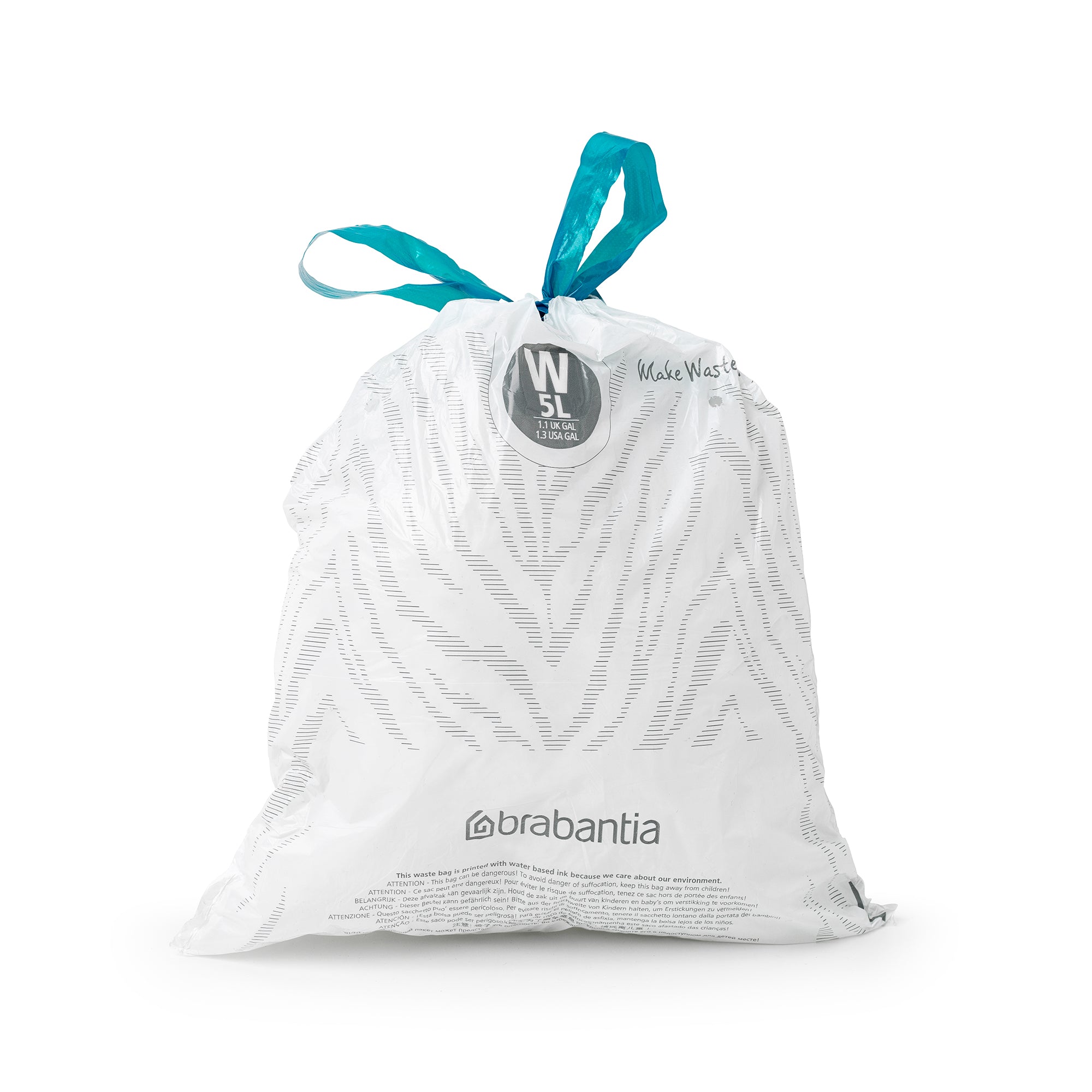 Brabantia Bin Liner Code W (5 Litre nICON) 20 Bags/Roll