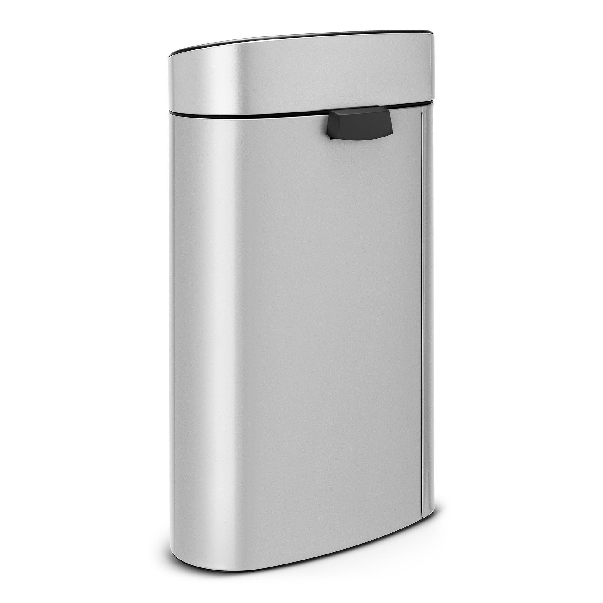 Brabantia Touch Bin New 40 Litre FlatBack - Metallic Grey