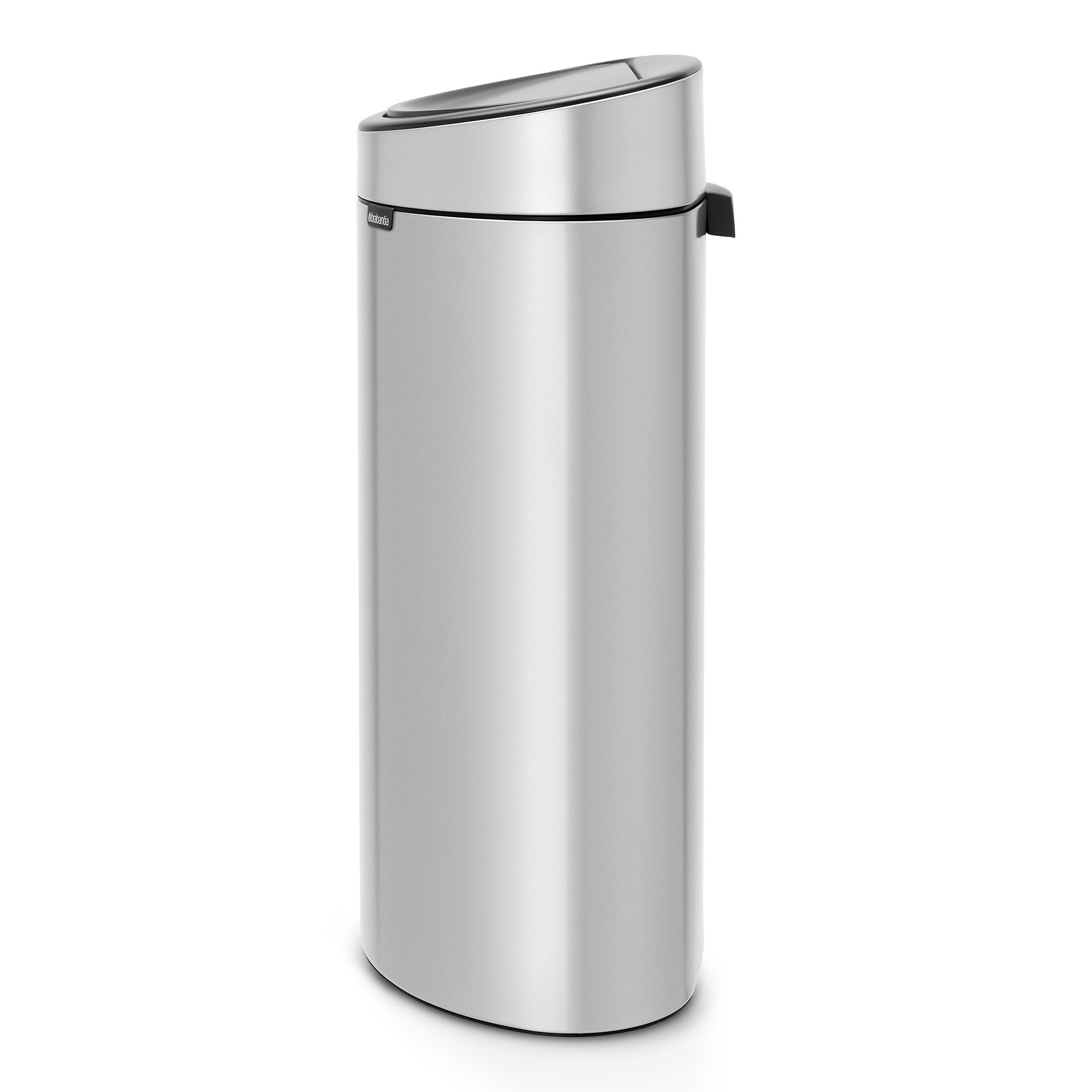 Brabantia Touch Bin New 40 Litre FlatBack - Metallic Grey
