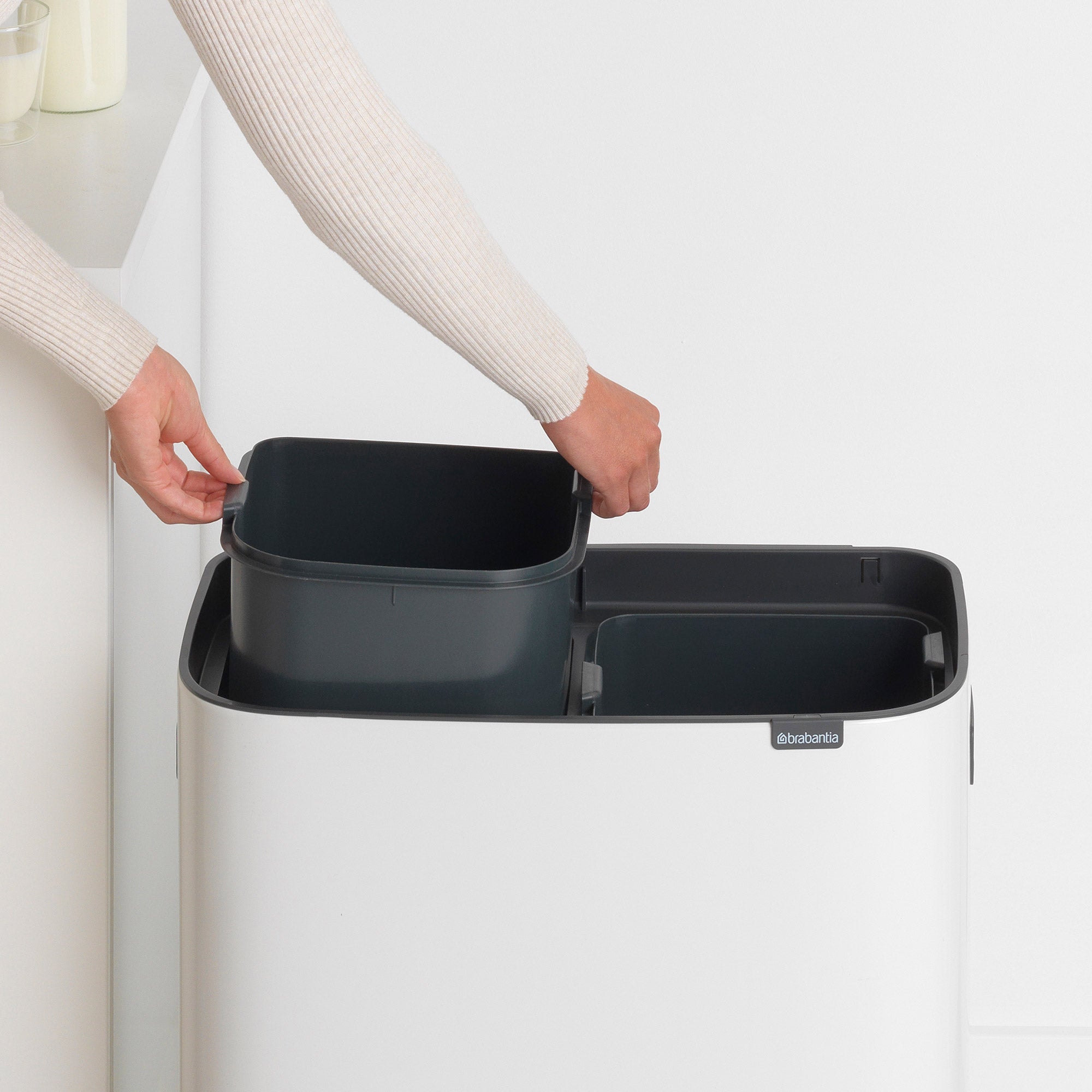 Brabantia BO Touch Bin 2 x 30L White