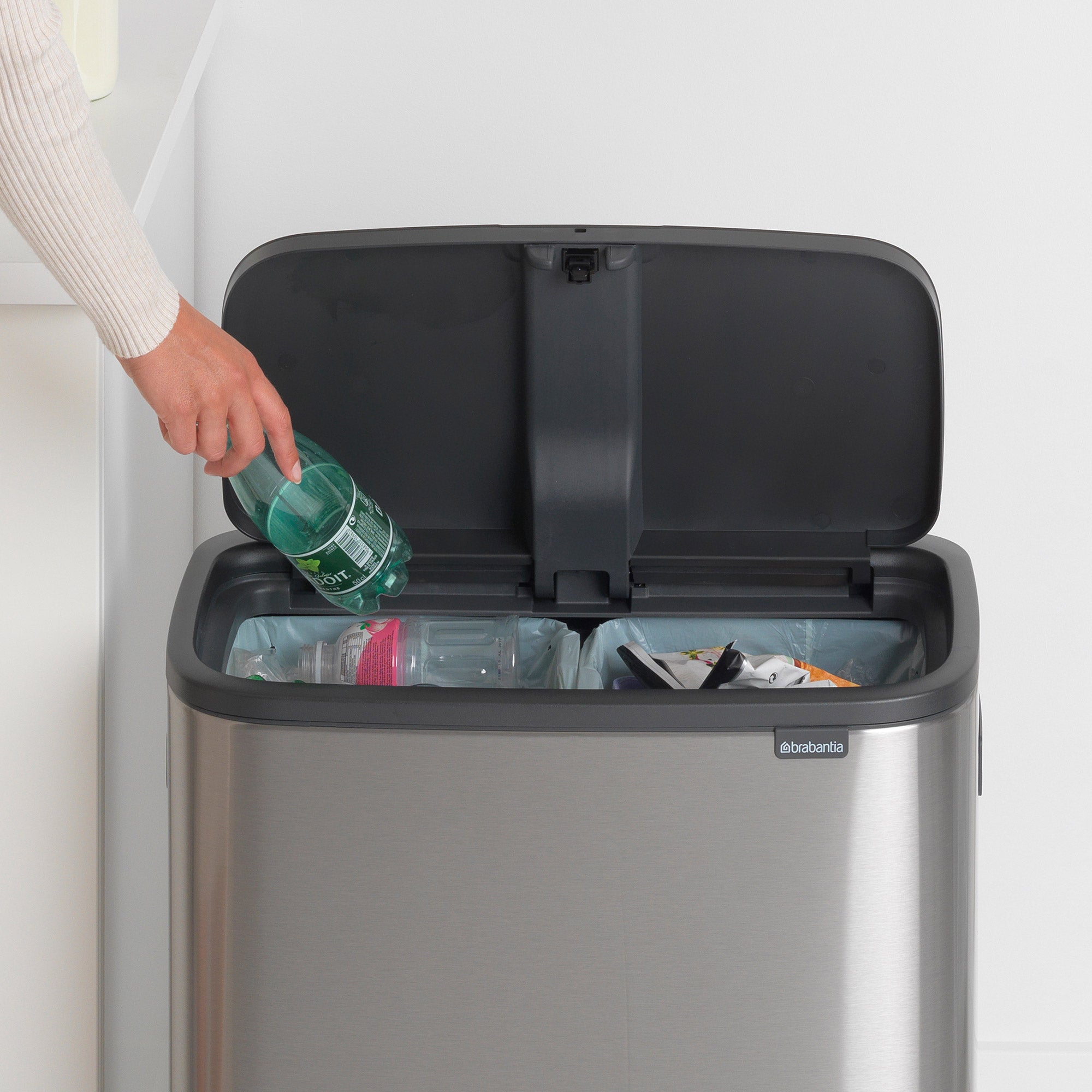 Brabantia BO Touch Bin 2 x 30L Matt Steel FPP