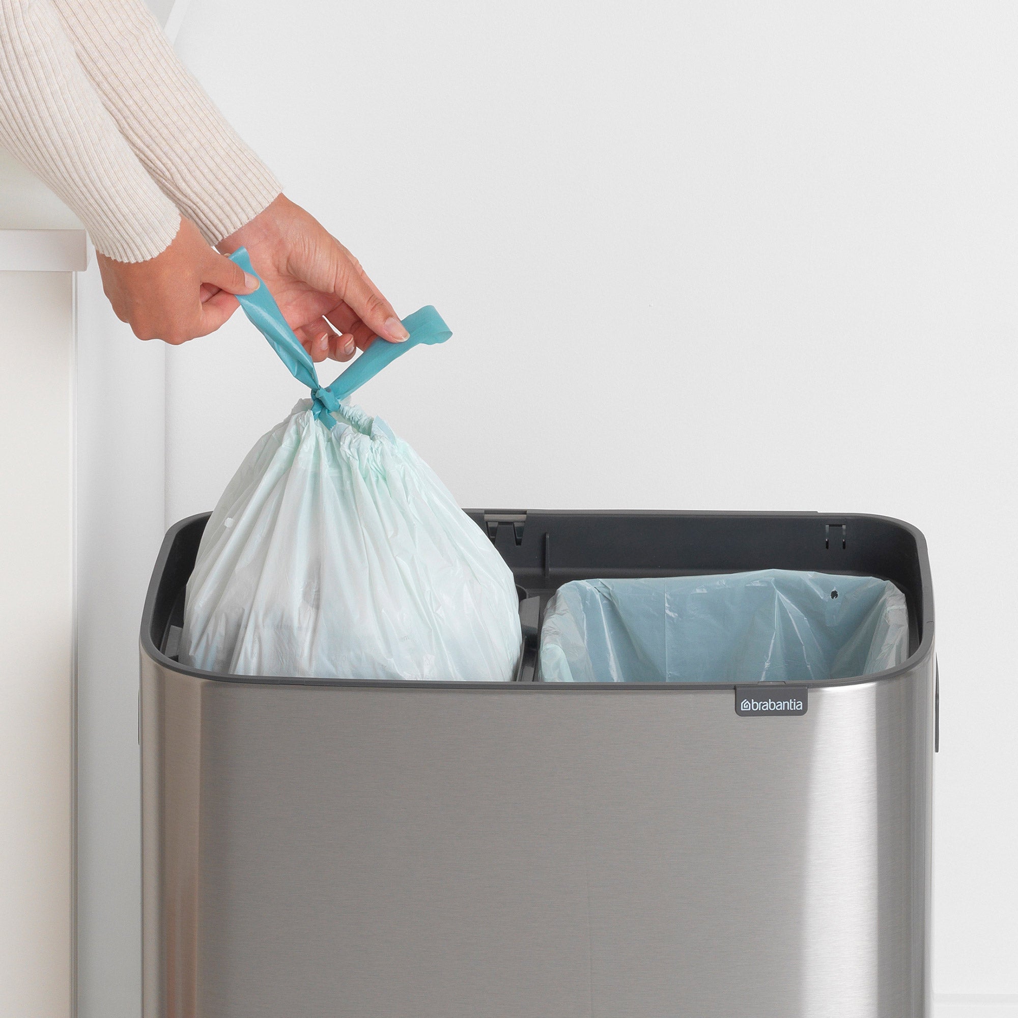 Brabantia BO Touch Bin 2 x 30L Matt Steel FPP