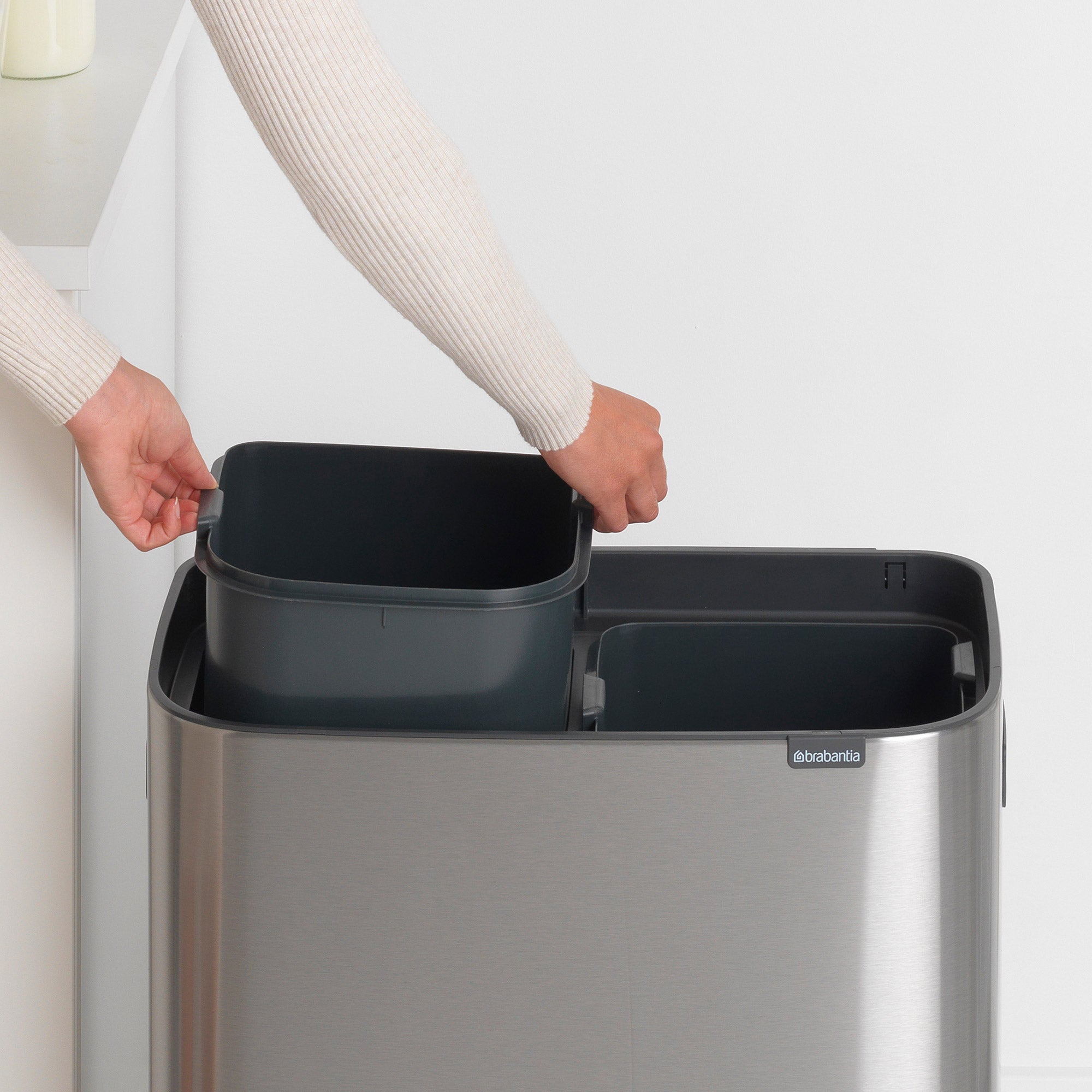 Brabantia BO Touch Bin 2 x 30L Matt Steel FPP