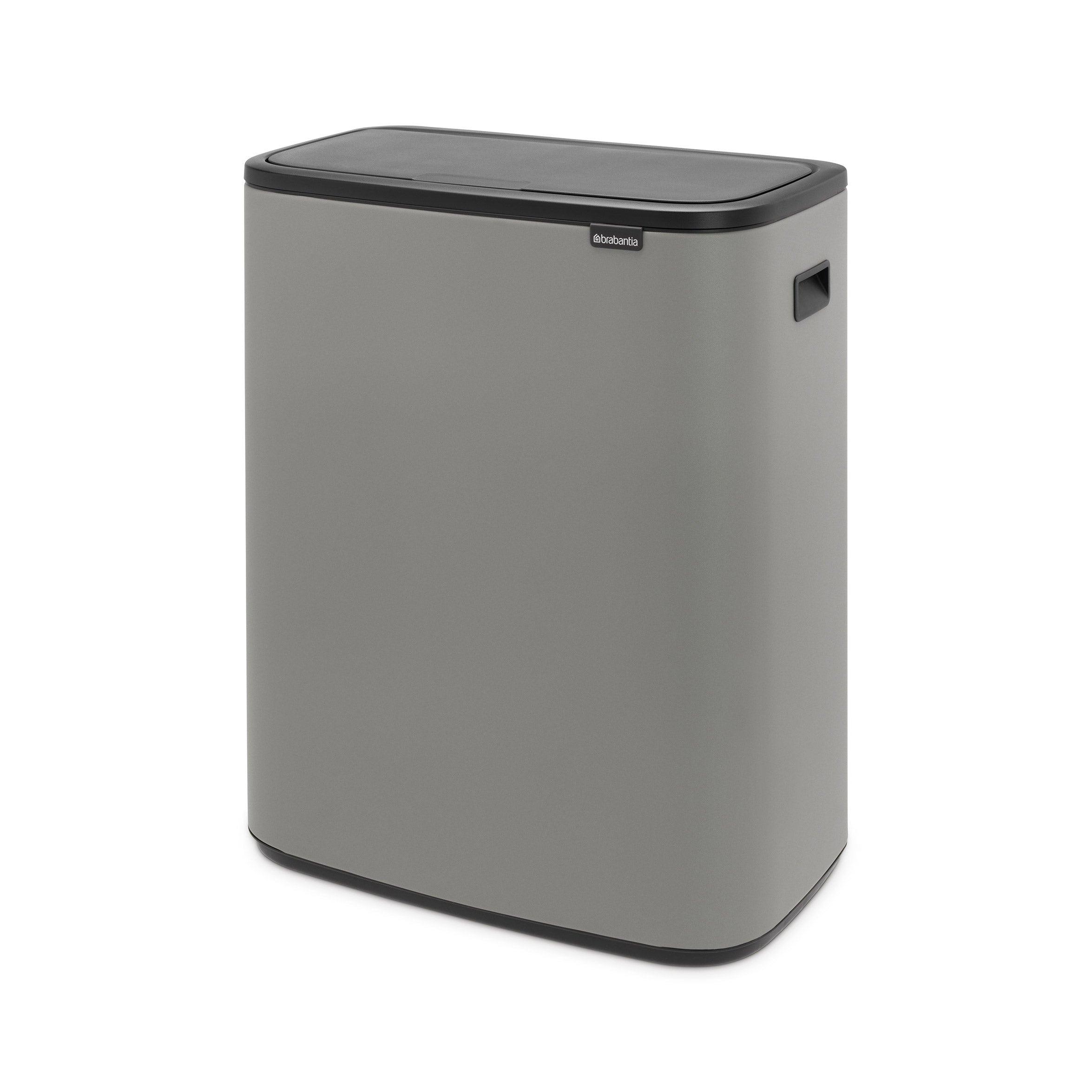 Brabantia BO Touch Bin 2 x 30L Mineral Concrete Grey