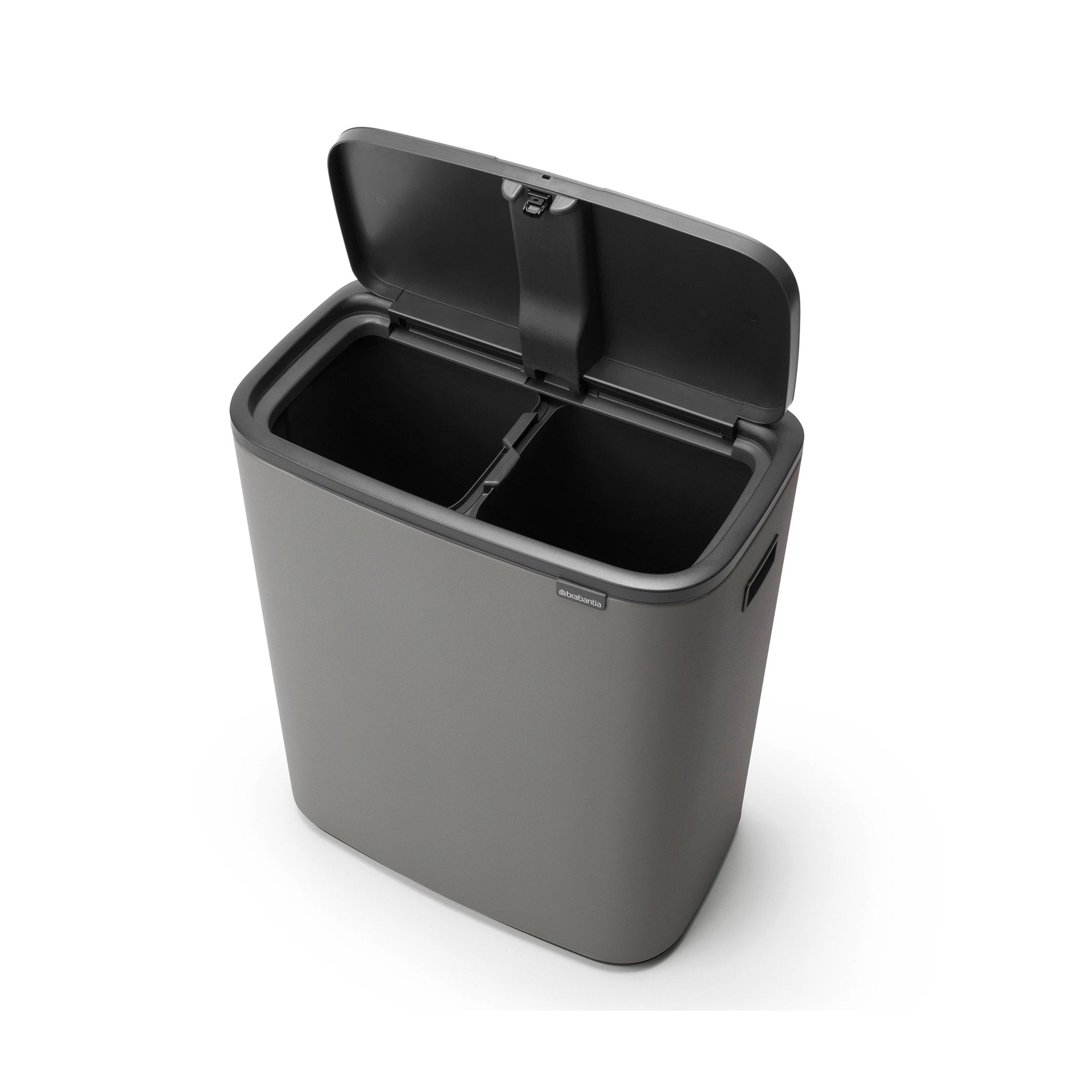 Brabantia BO Touch Bin 2 x 30L Mineral Concrete Grey