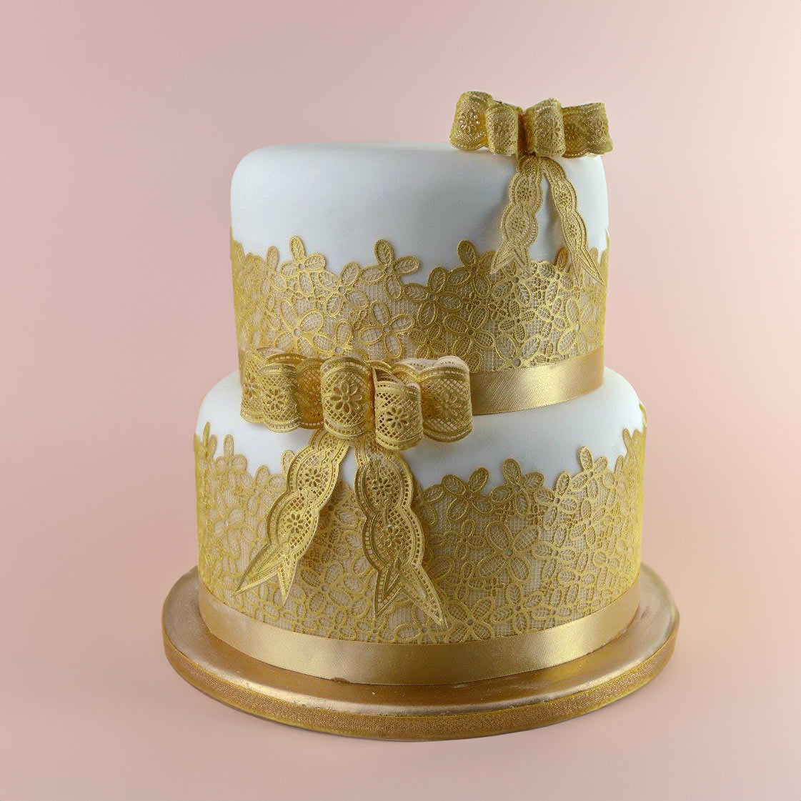 Claire Bowman Cake Lace Vintage Bows 3D Cake Lace Mat