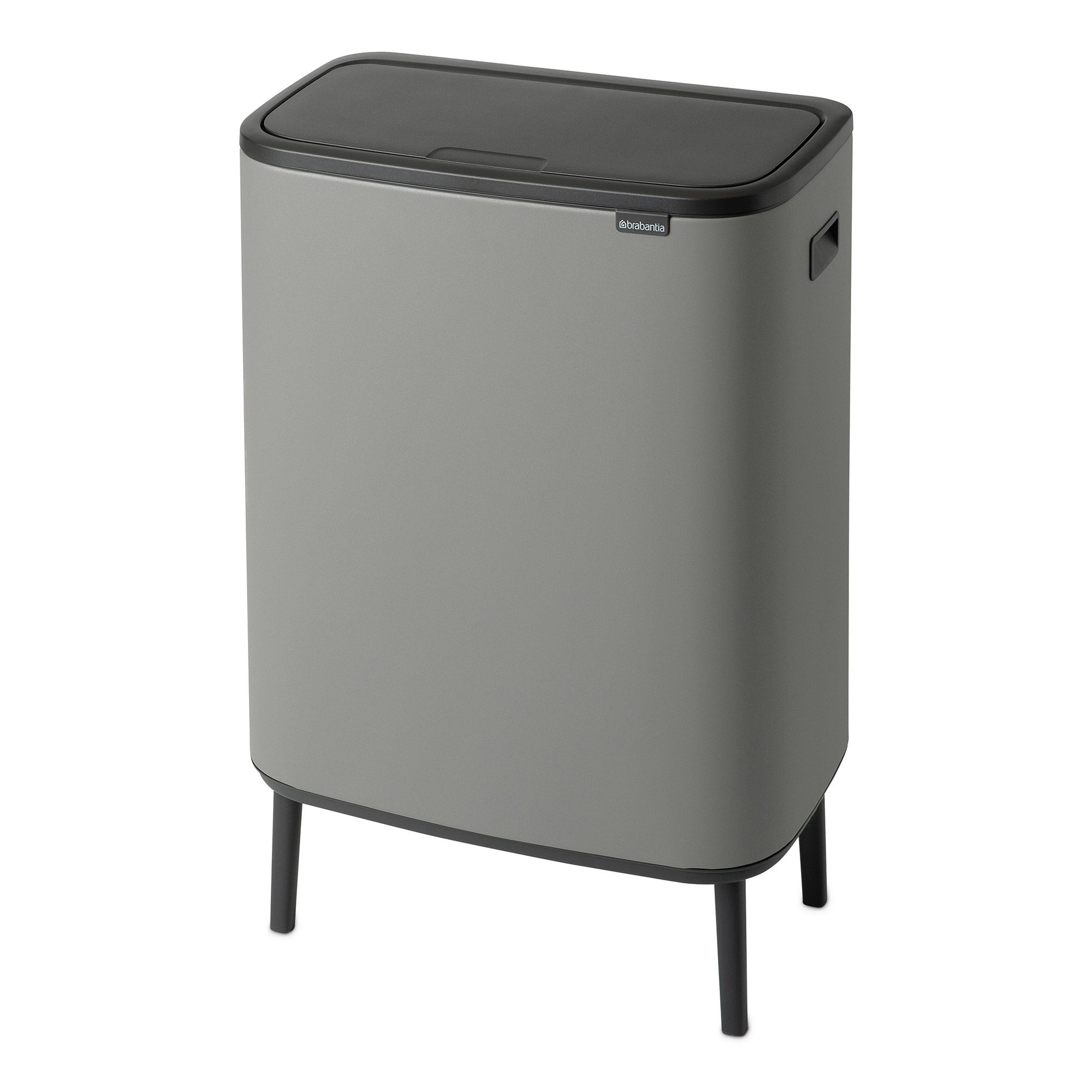 Brabantia BO Touch Bin Hi 2 x 30L Mineral Concrete Grey