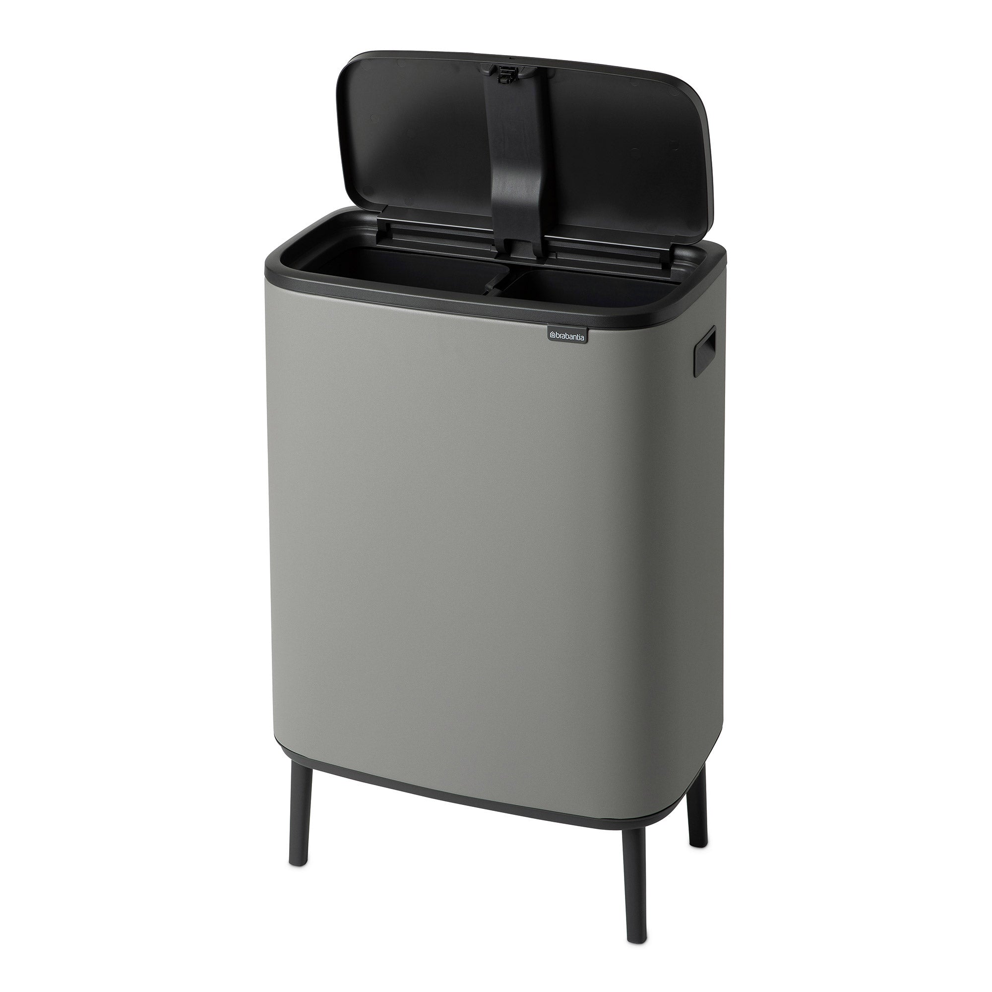 Brabantia BO Touch Bin Hi 2 x 30L Mineral Concrete Grey