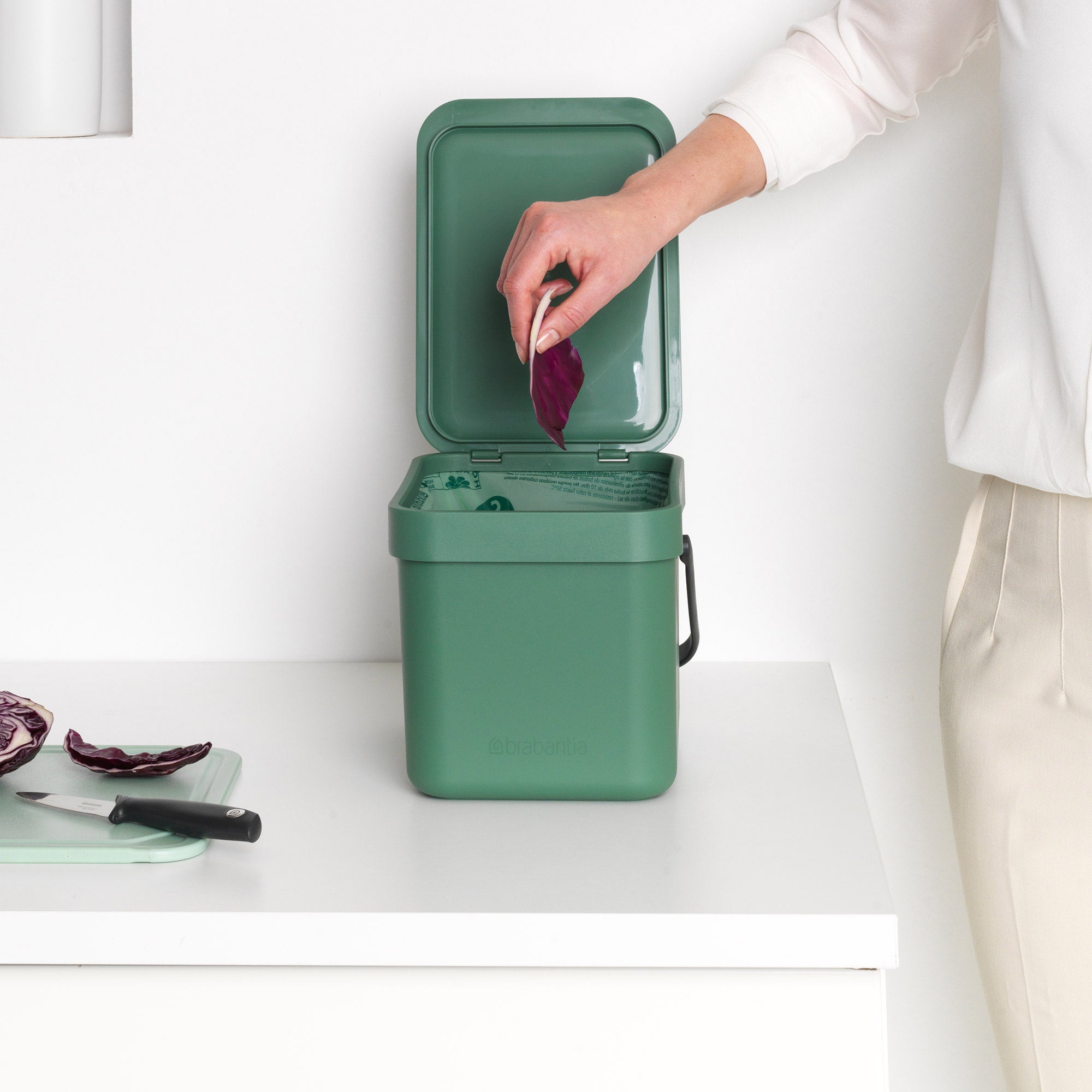 Brabantia Waste Bin Sort & Go 6L - Fir Green