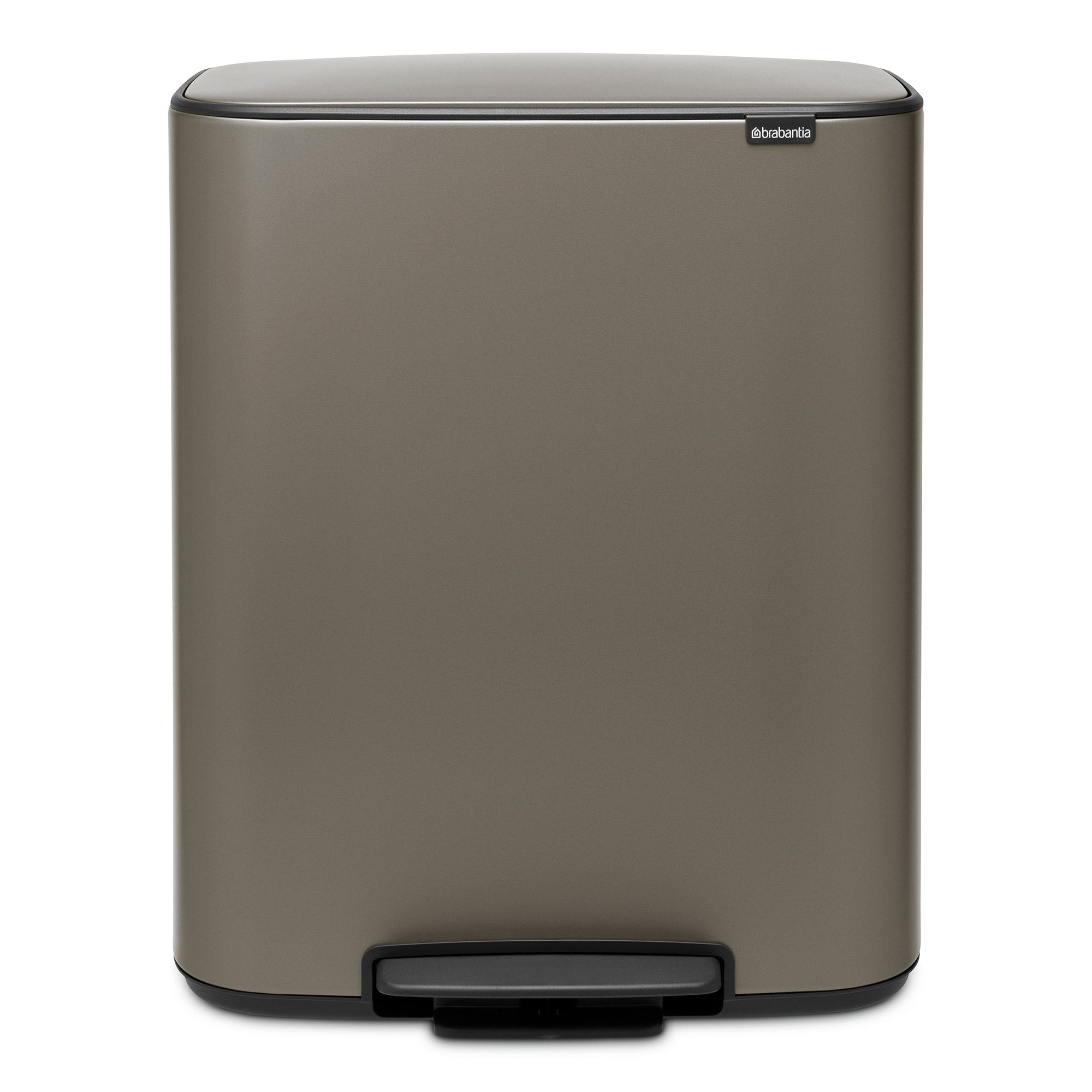 Brabantia BO Pedal Bin 60L Platinum