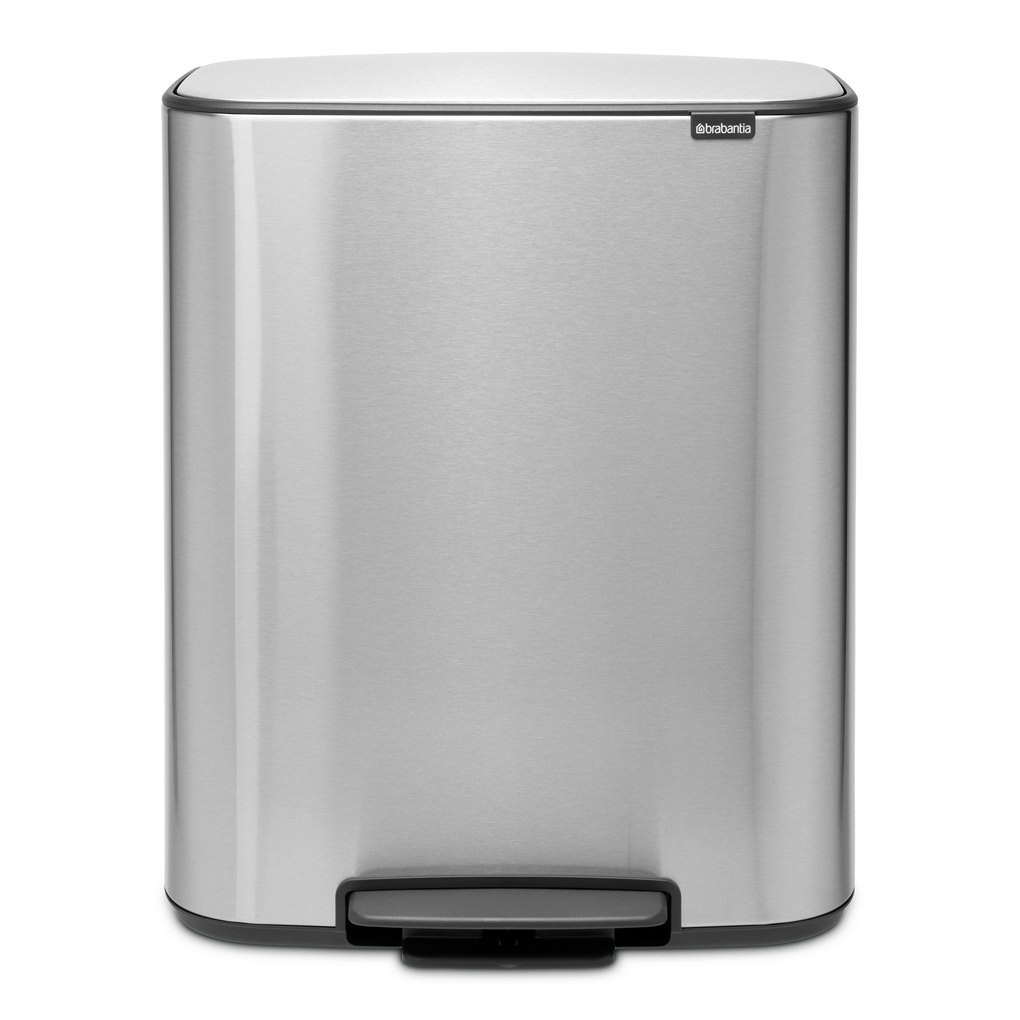 Brabantia BO Pedal Bin 60L Matt Steel FPP