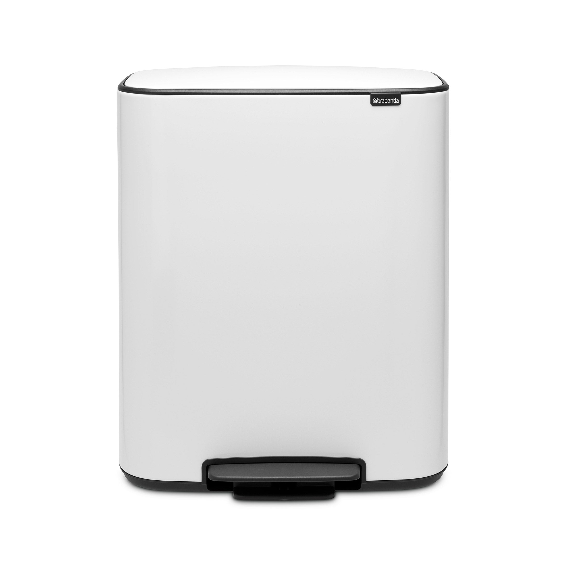 Brabantia BO Pedal Bin 2 x 30L White