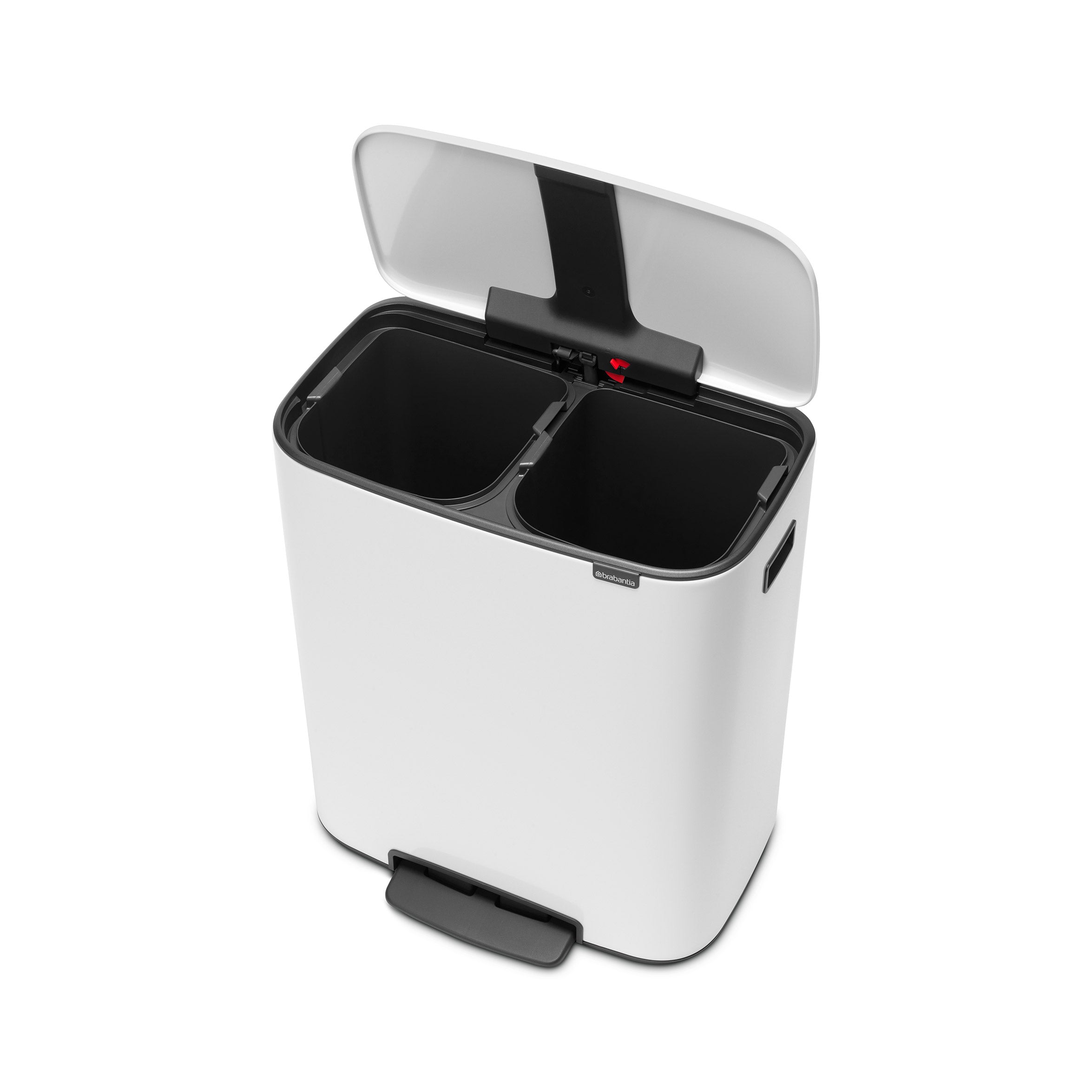 Brabantia BO Pedal Bin 2 x 30L White