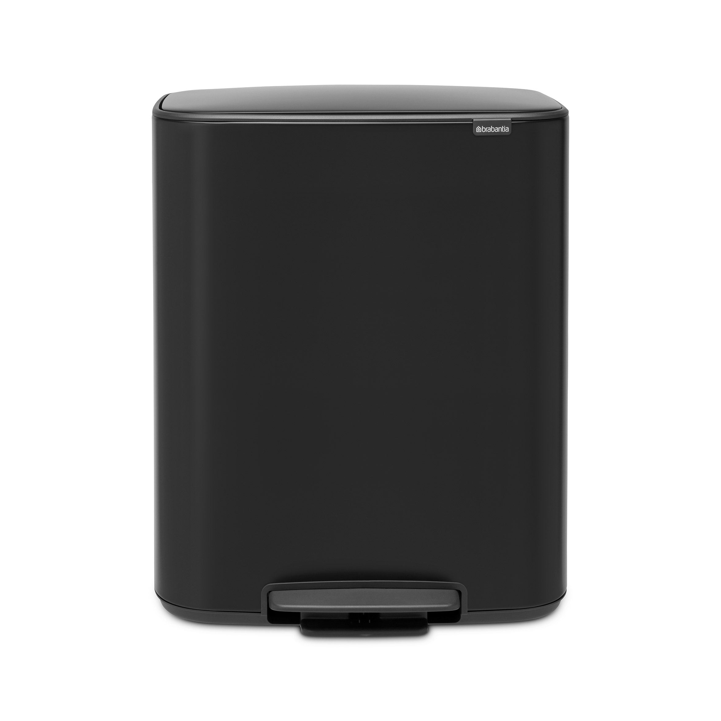 Brabantia BO Pedal Bin 2 x 30L Matt Black