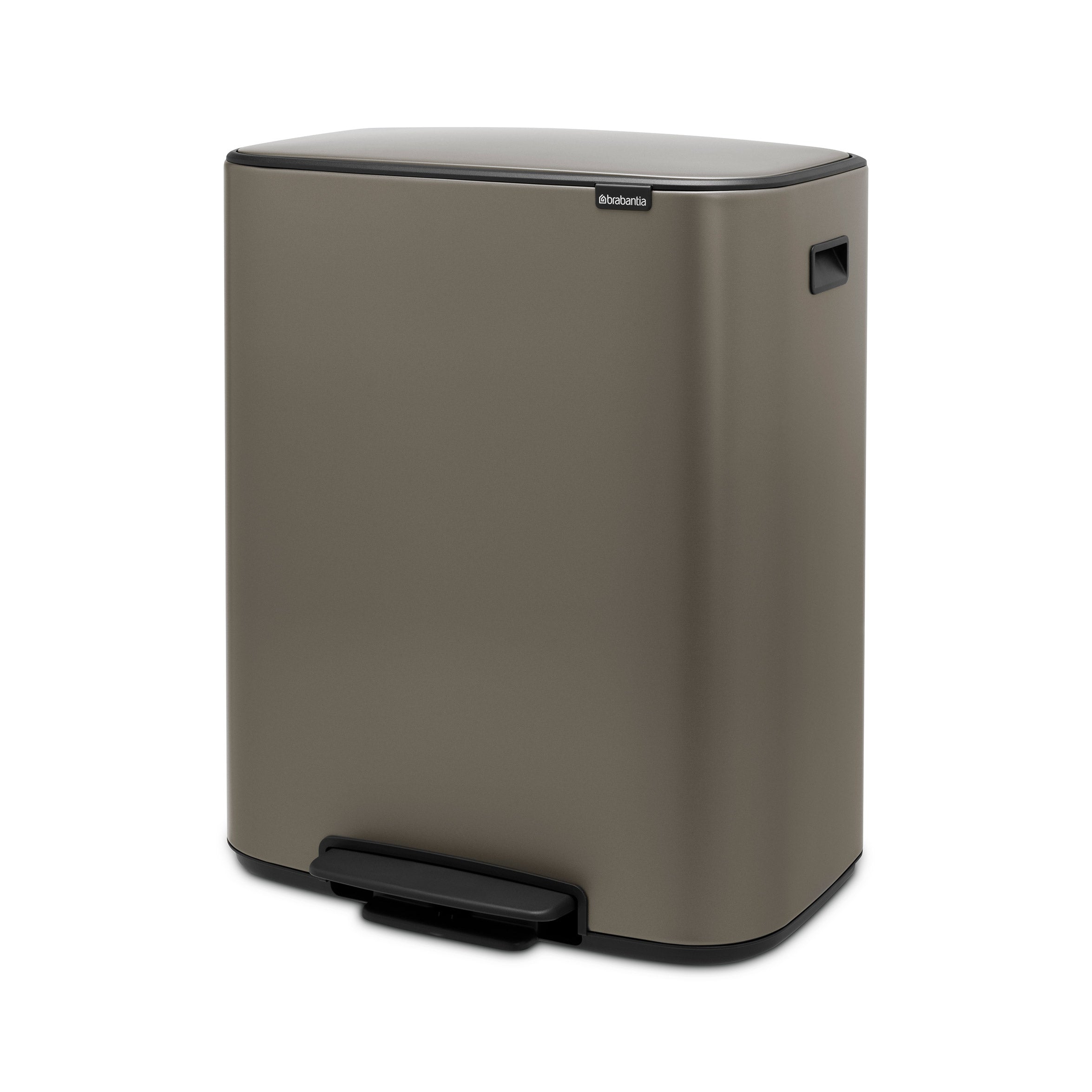 Brabantia BO Pedal Bin 2 x 30L Platinum