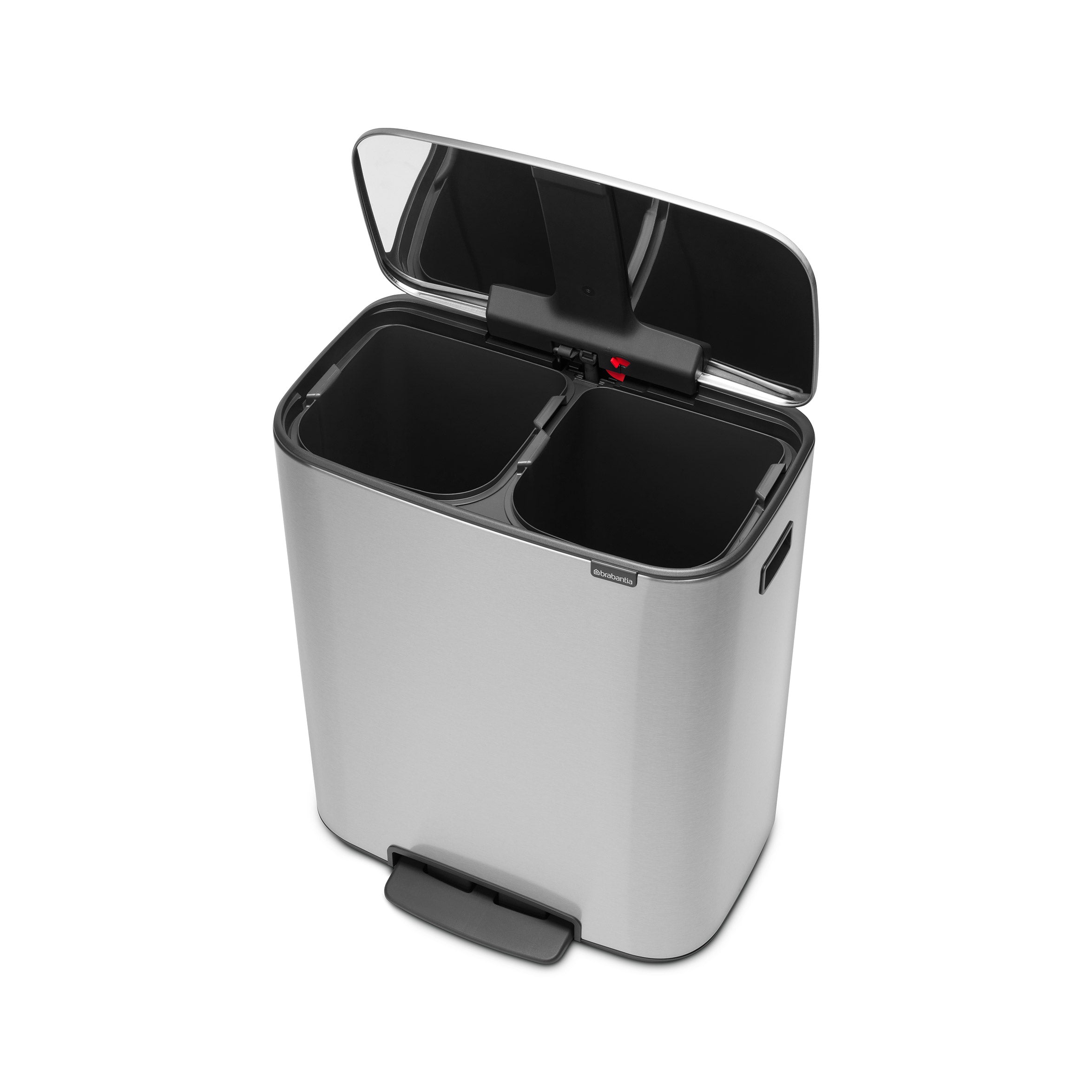 Brabantia BO Pedal Bin 2 x 30L Matt Steel FPP