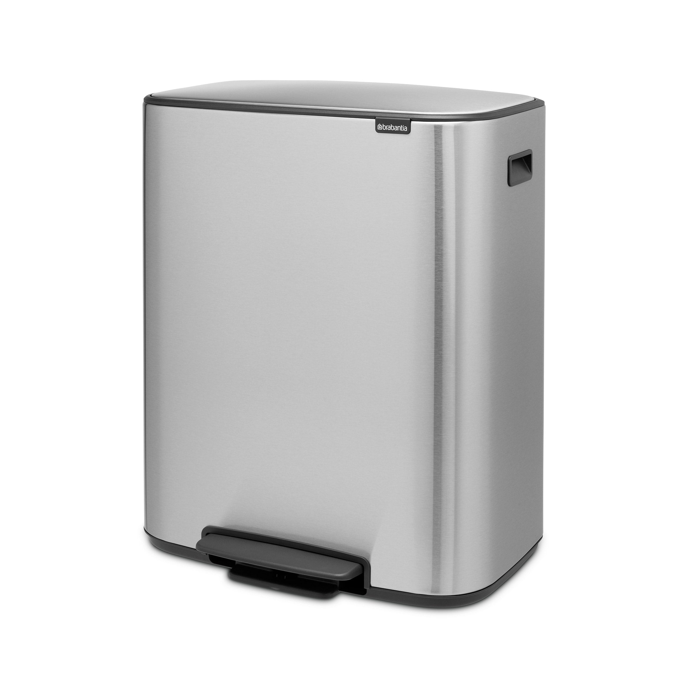Brabantia BO Pedal Bin 2 x 30L Matt Steel FPP