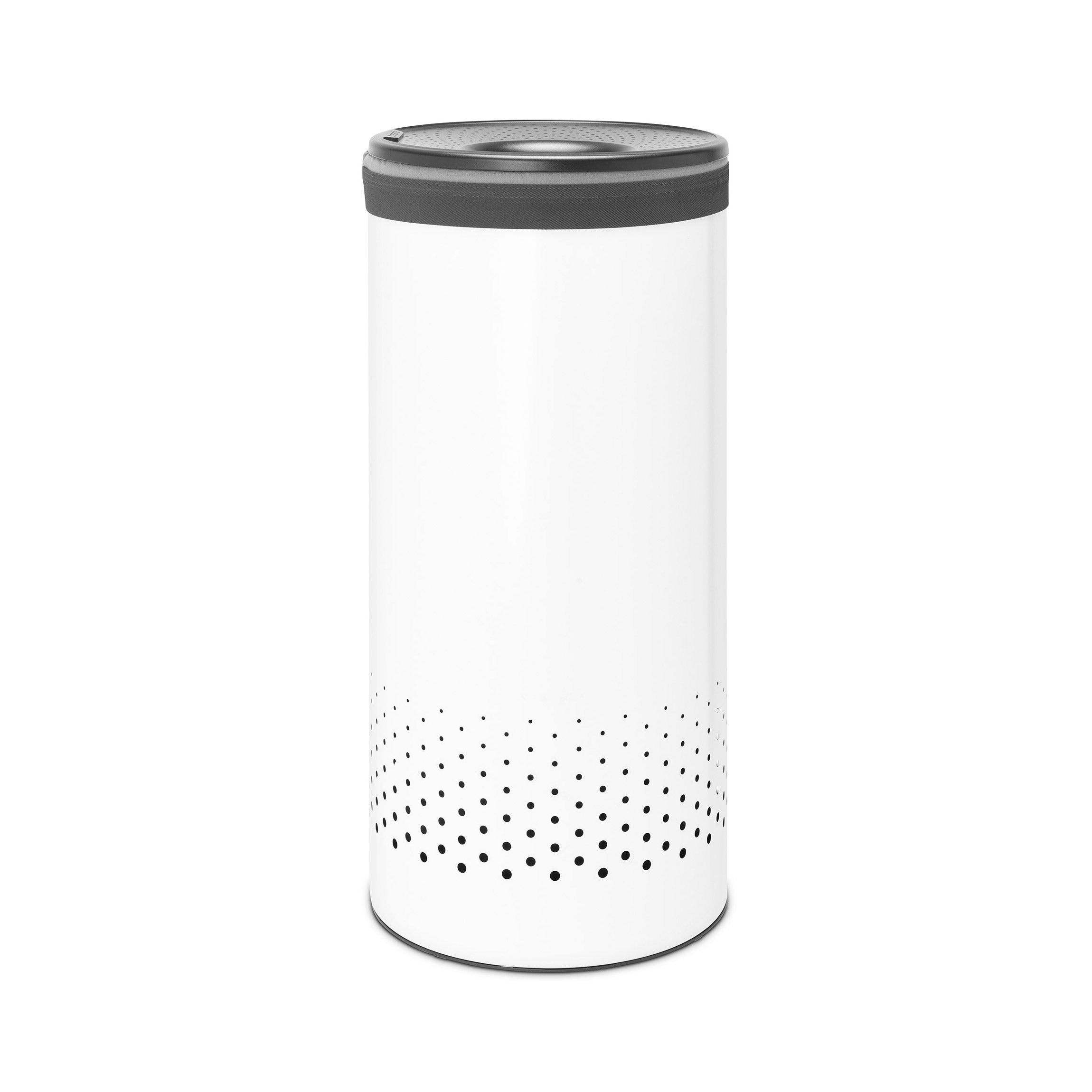 Brabantia Laundry Bin 35 Litre - White with Grey Lid