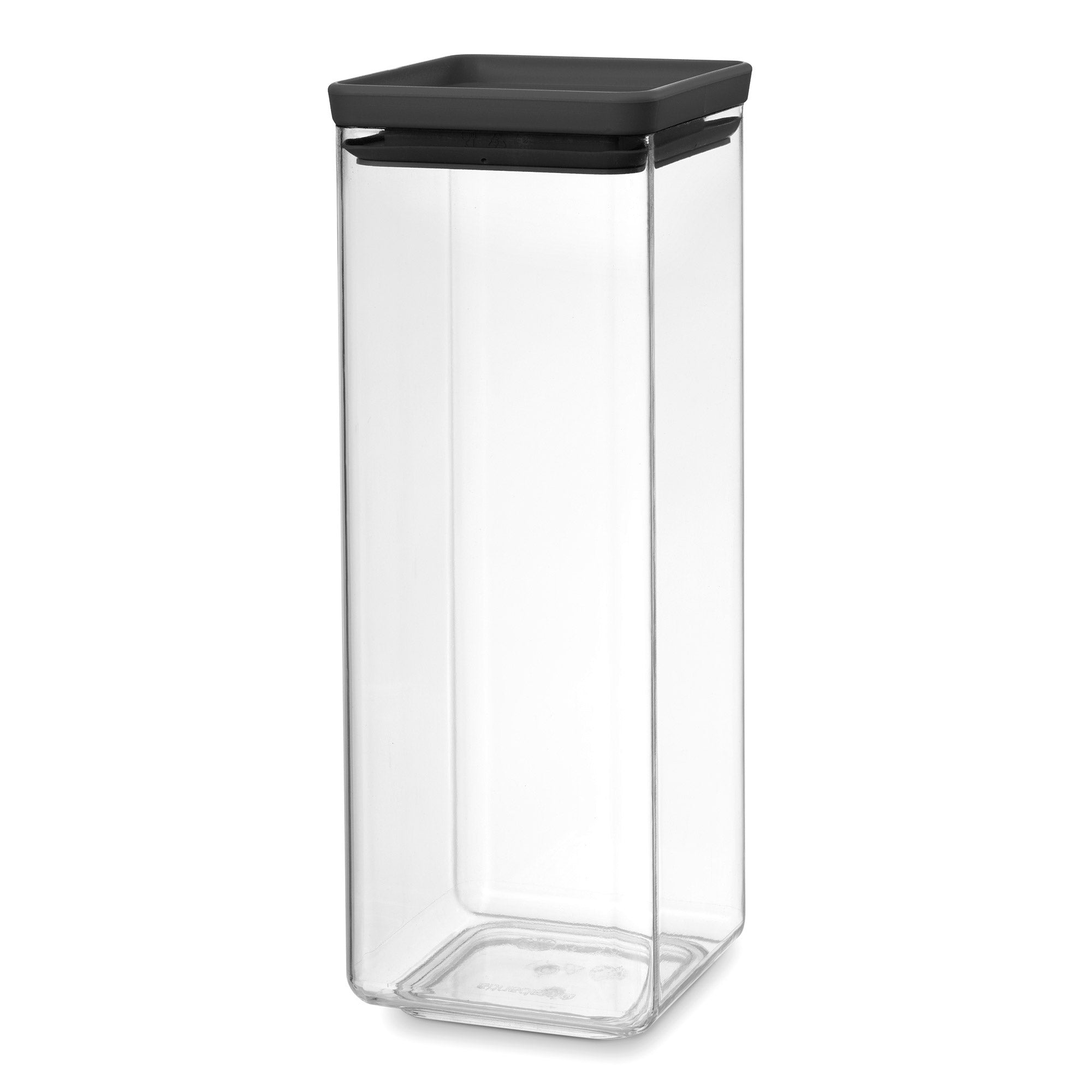Brabantia Stackable Square Canister 2.5L Dark Grey Lid