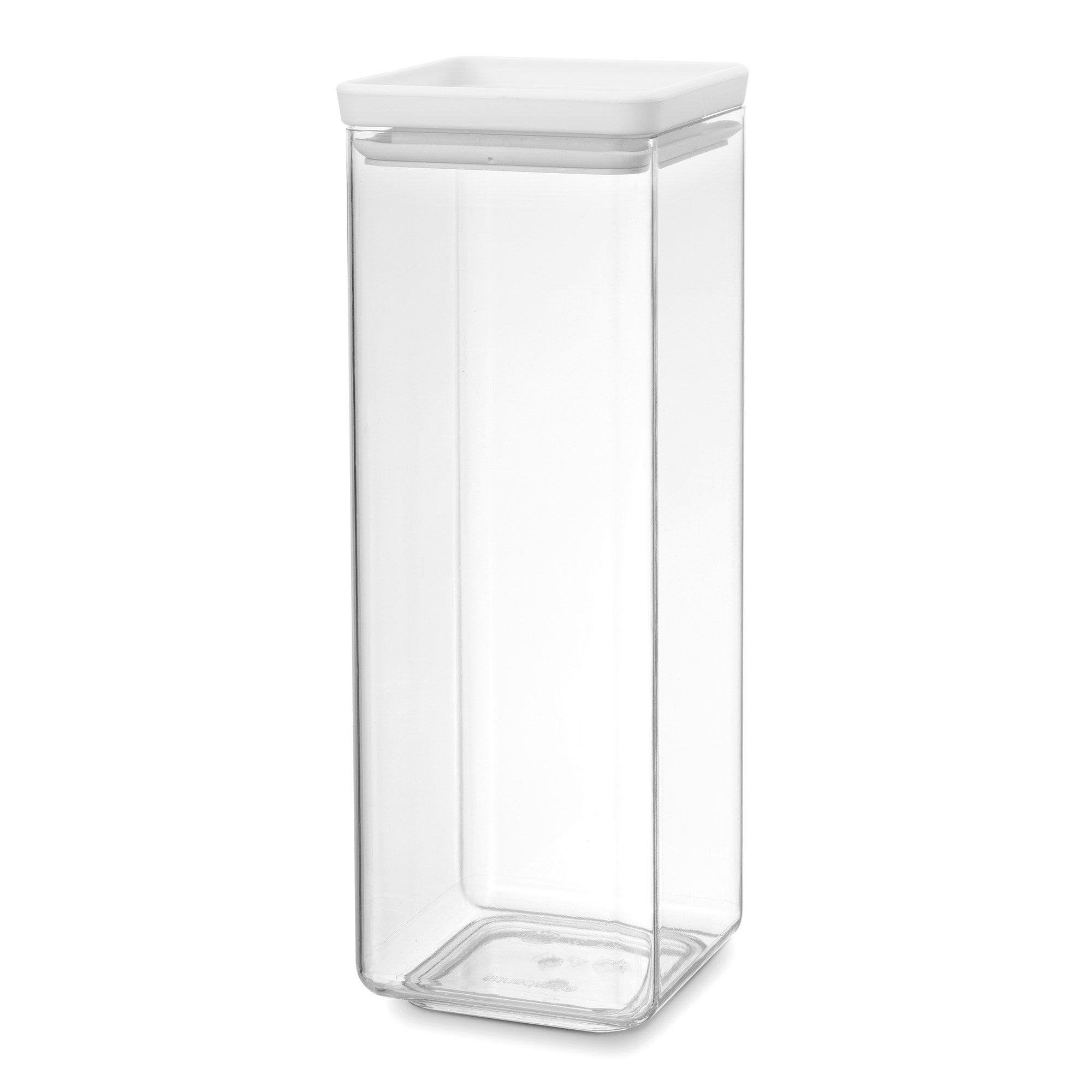 Brabantia Stackable Square Canister 2.5L Light Grey Lid