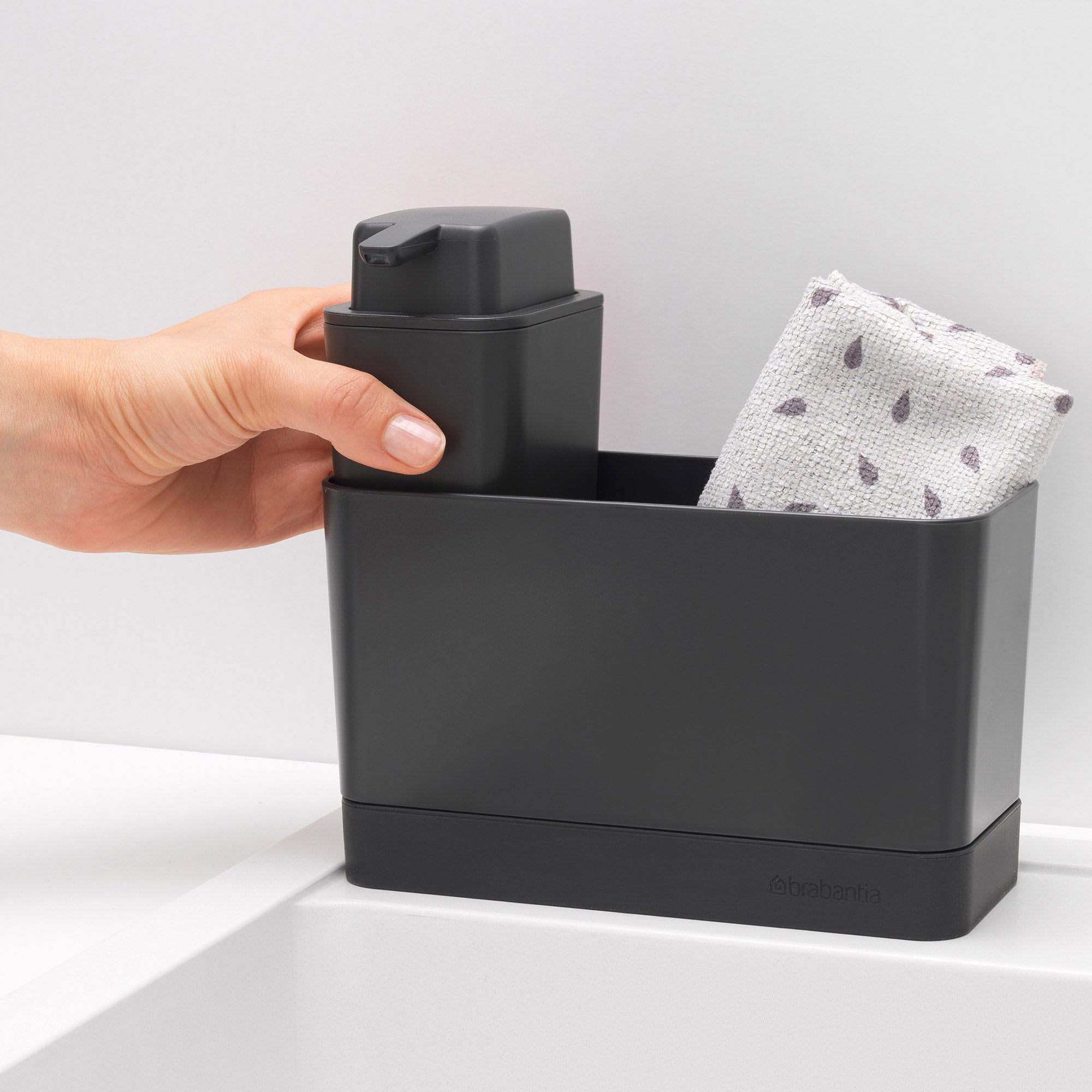 Brabantia Sink Organiser Set - Dark Grey