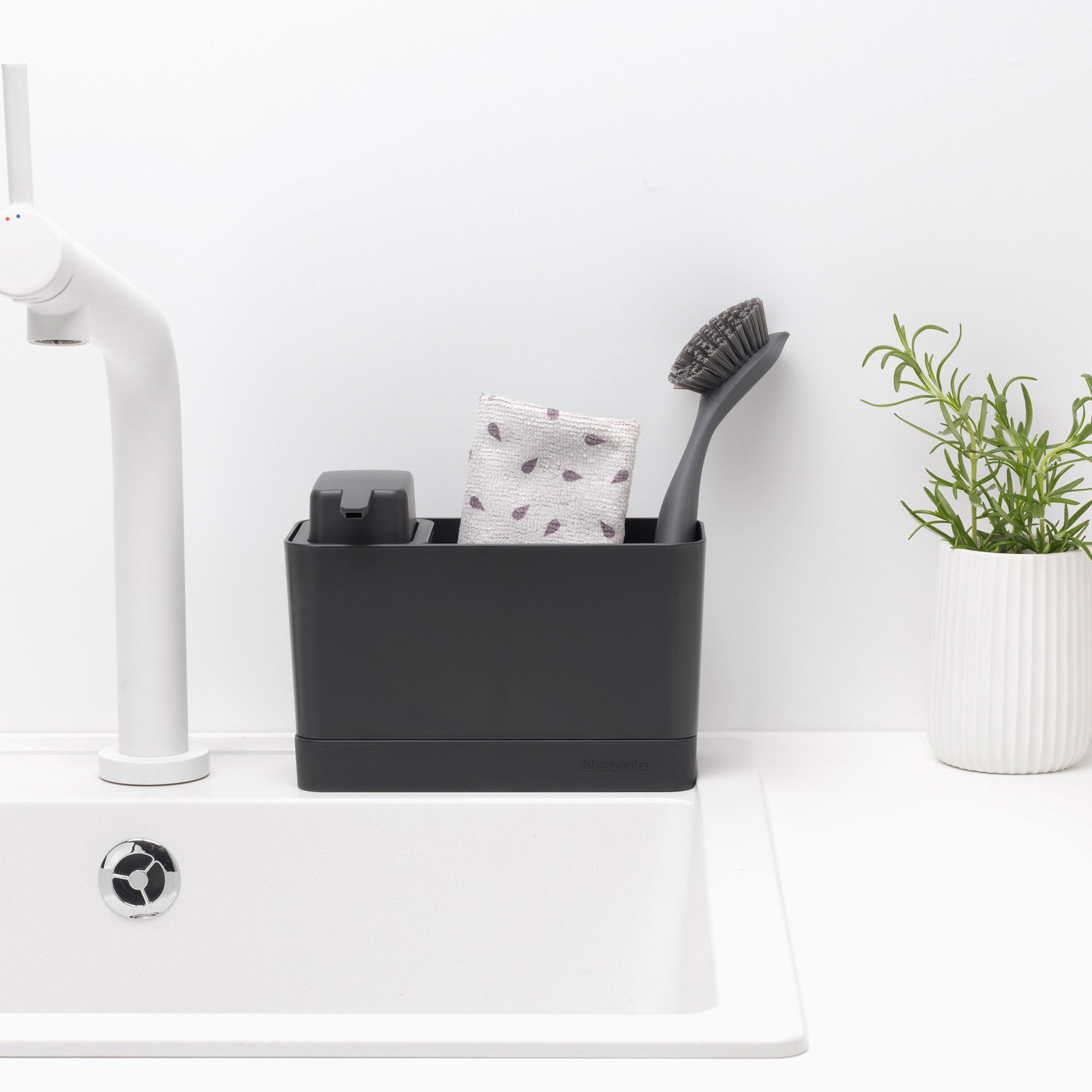 Brabantia Sink Organiser Set - Dark Grey