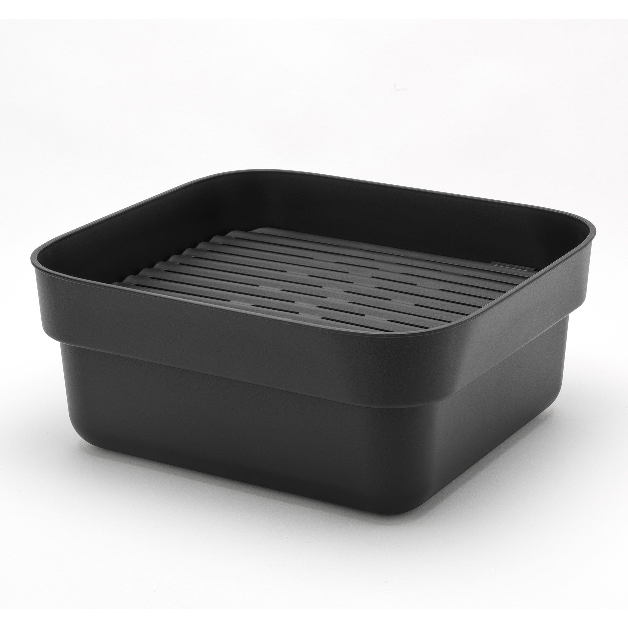 Brabantia Washing Up Bowl with Drying Tray Dark Grey