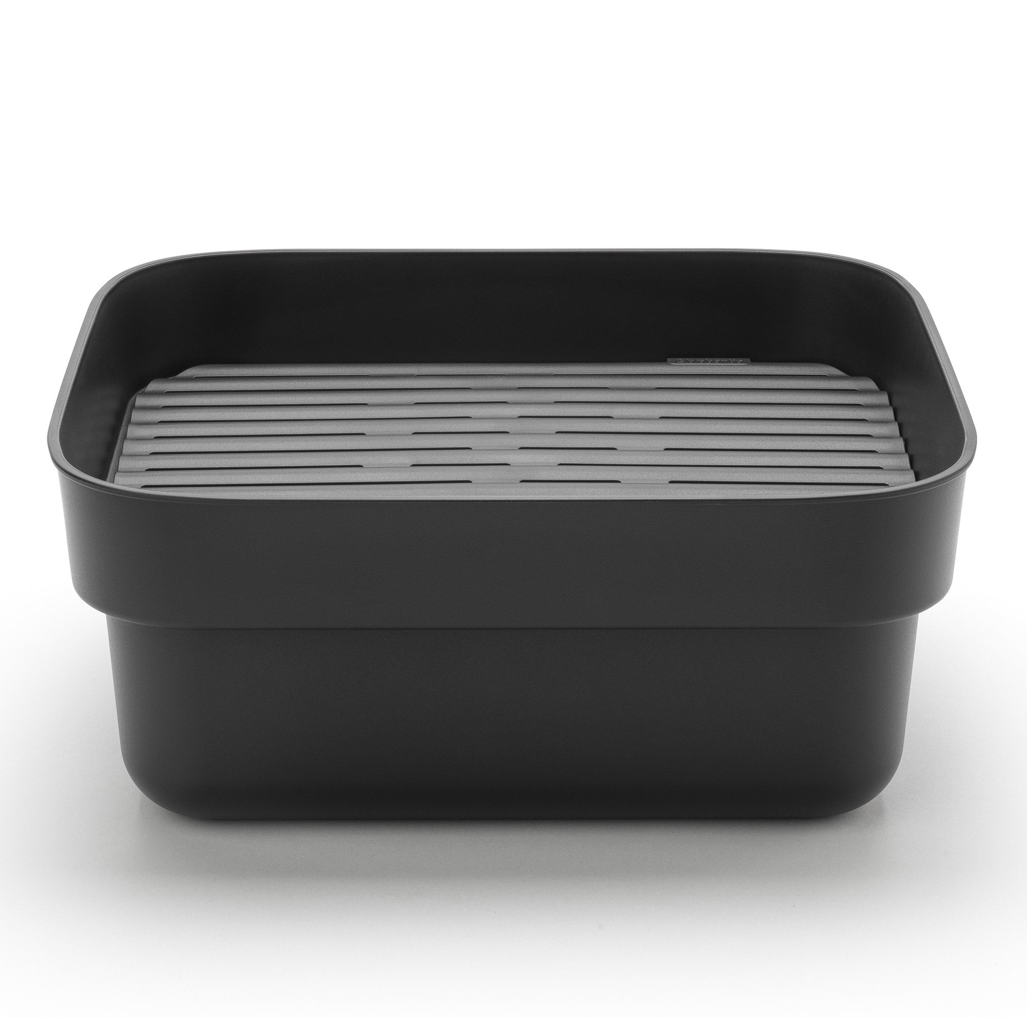 Brabantia Washing Up Bowl with Drying Tray Dark Grey