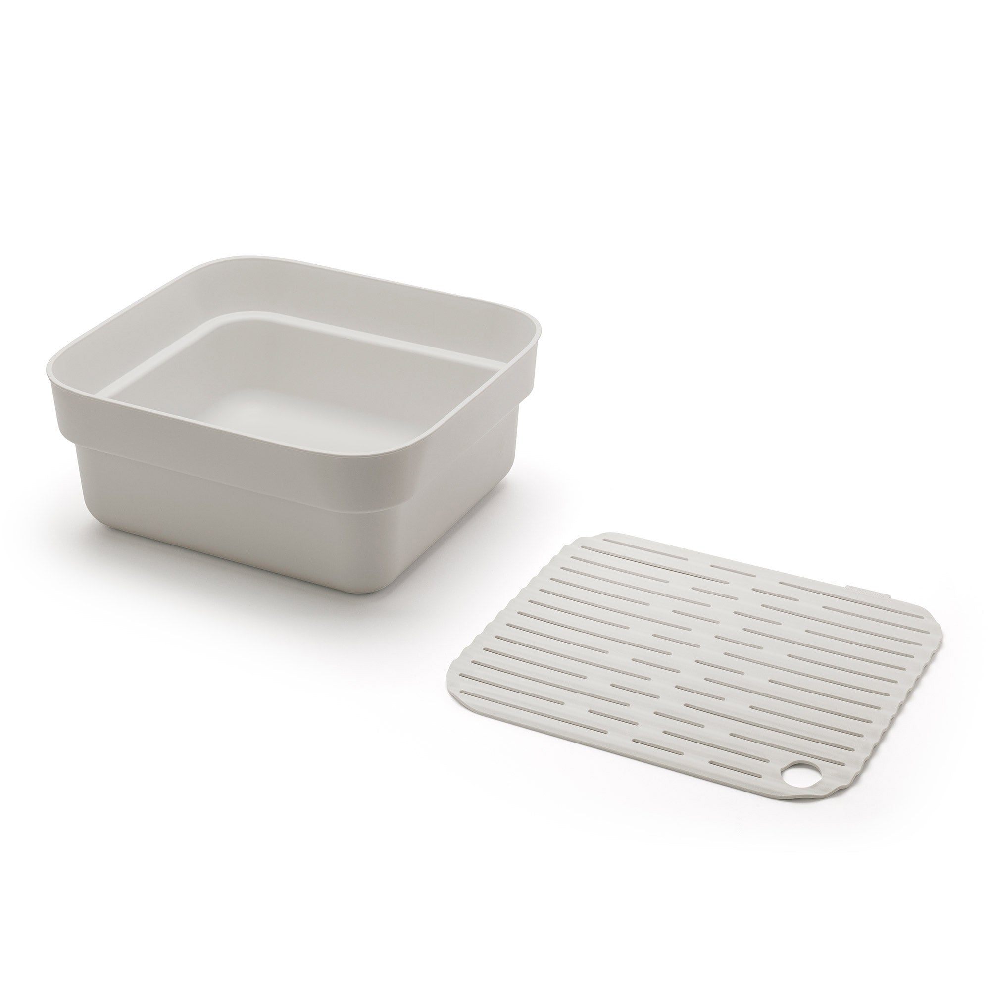Brabantia Washing Up Bowl with Drying Tray Light Grey