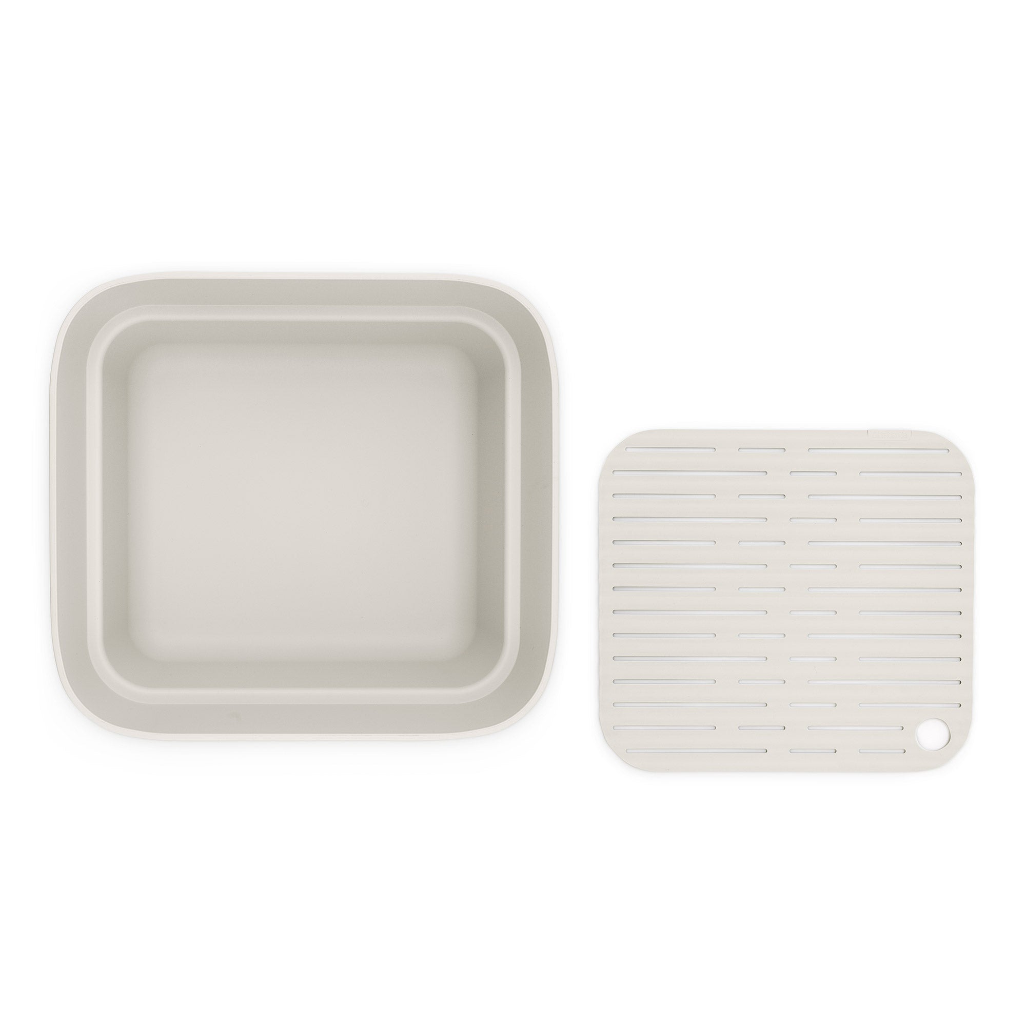 Brabantia Washing Up Bowl with Drying Tray Light Grey