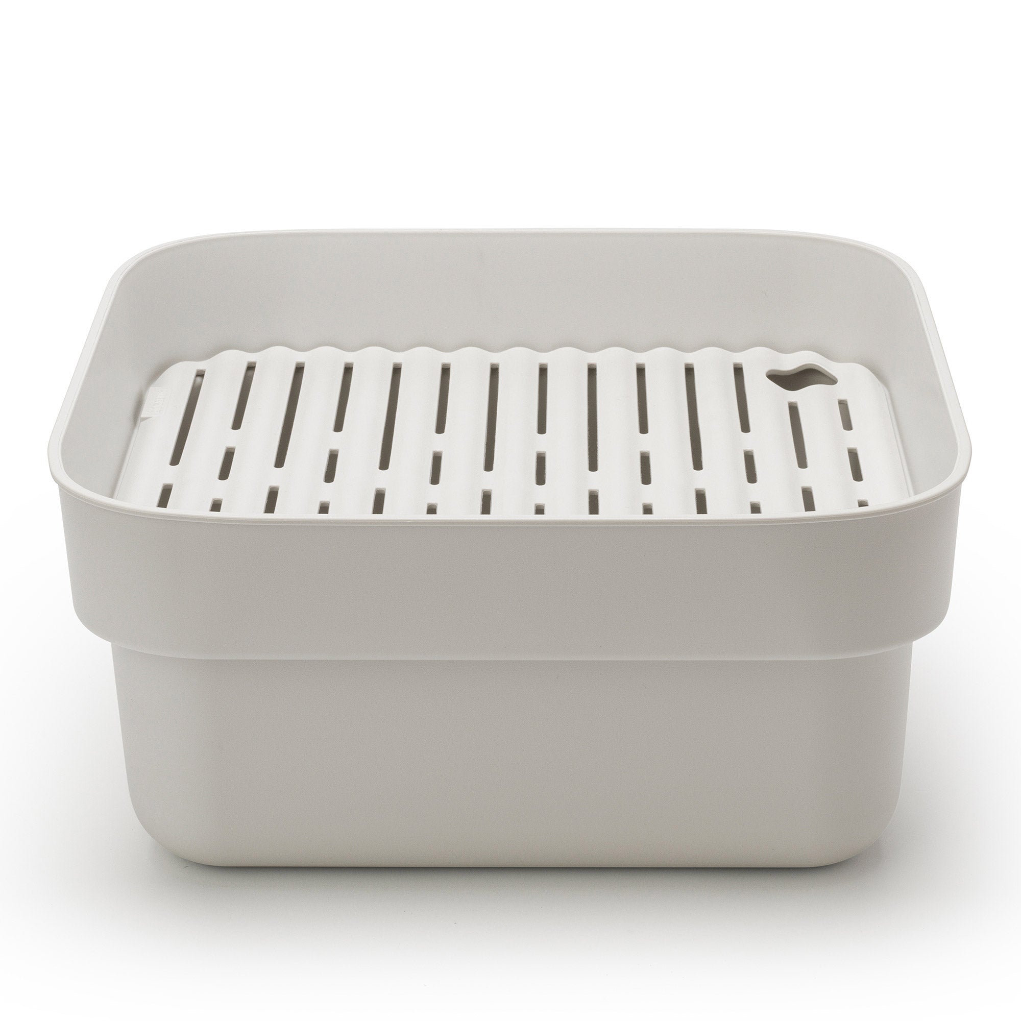 Brabantia Washing Up Bowl with Drying Tray Light Grey