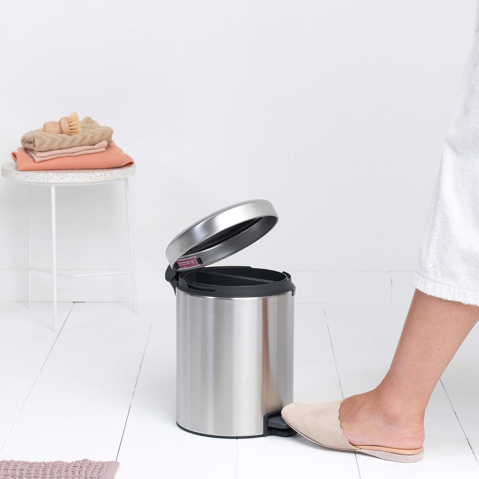 Brabantia newICON Pedal Bin, Recycle 2x2L Matt Steel