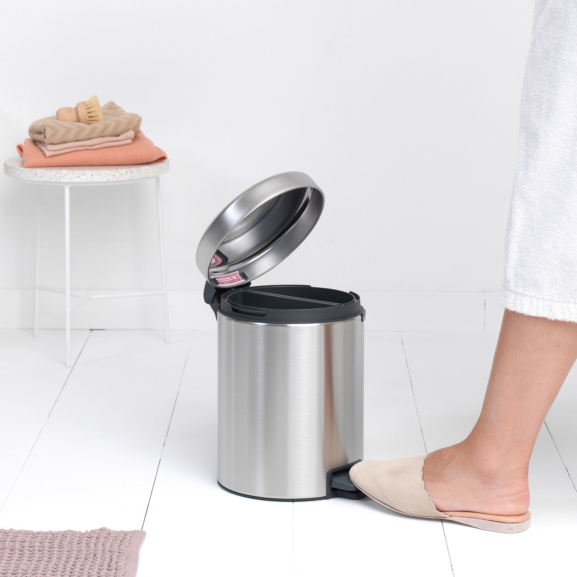 Brabantia newICON Pedal Bin, Recycle 2x2L Matt Steel