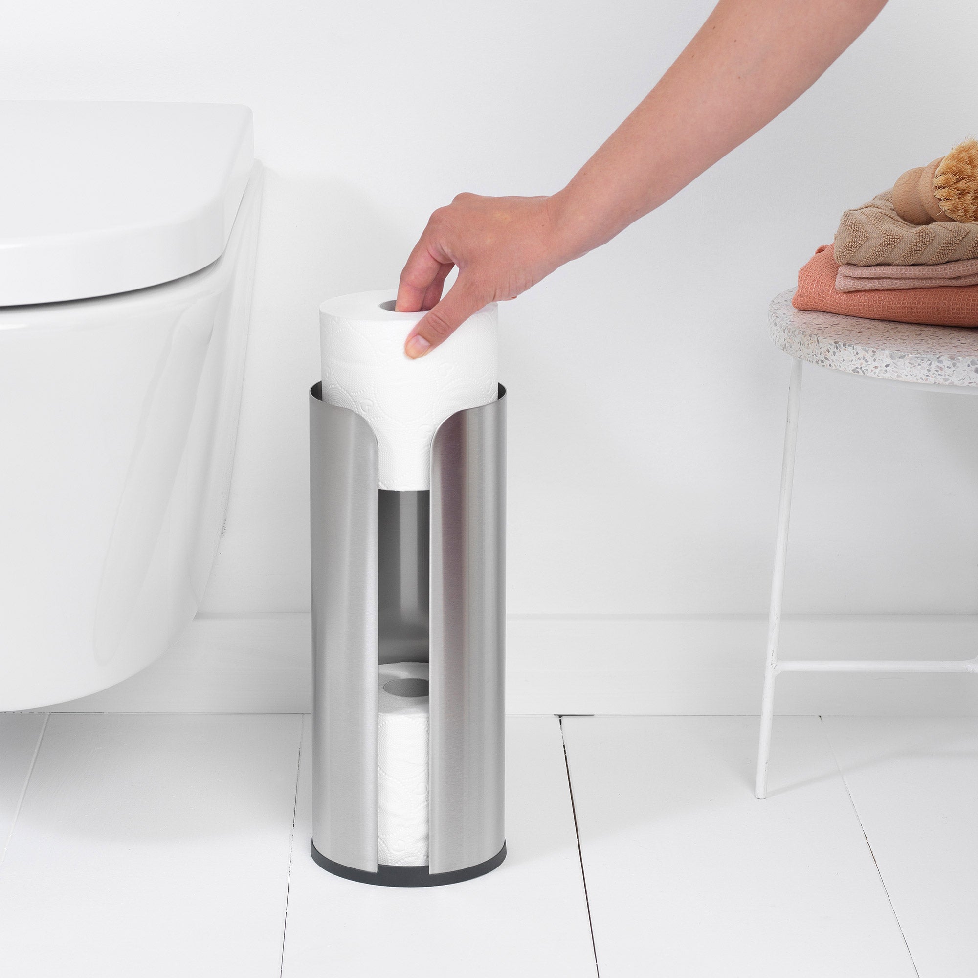 Brabantia Toilet Roll Dispenser Matt Steel