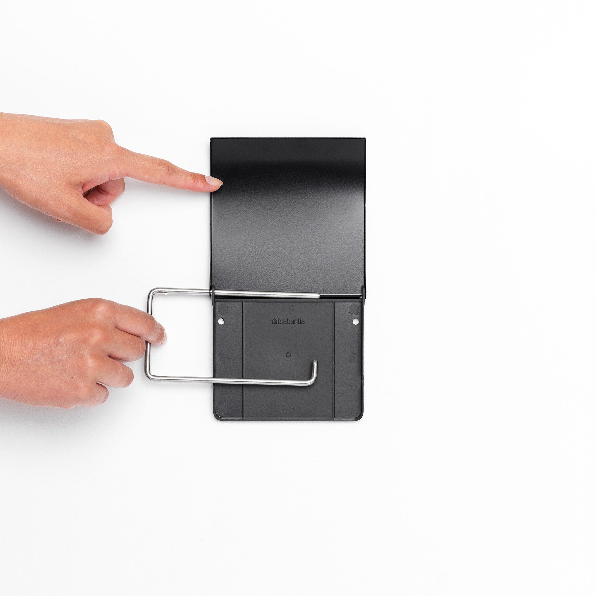 Brabantia Toilet Roll Holder Matt Black