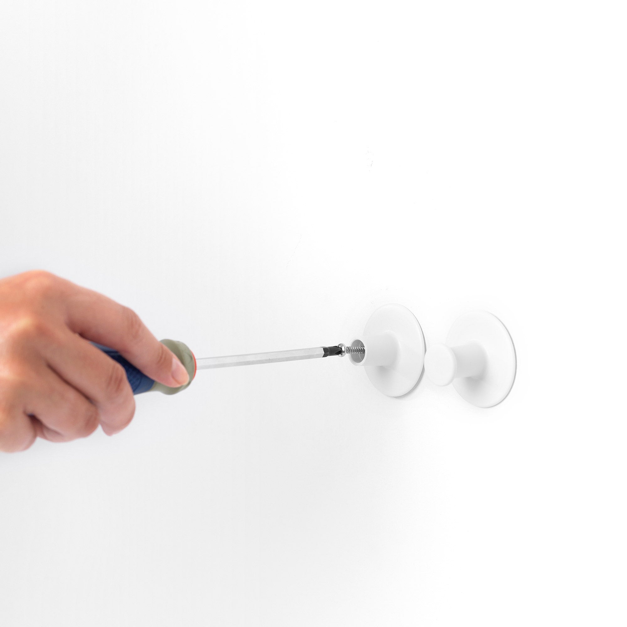 Brabantia Towel Hook, Set of 2 Pieces White