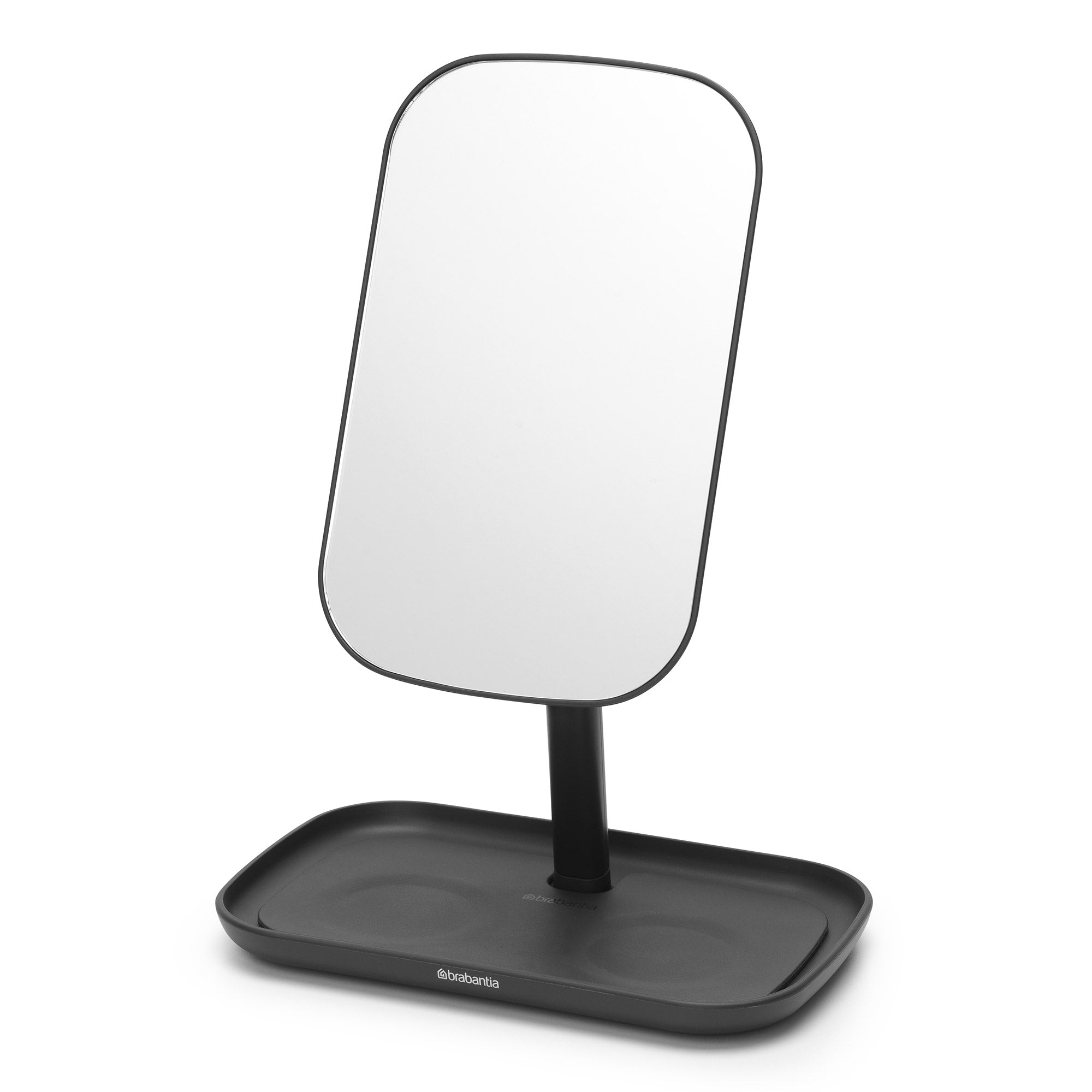 Brabantia Mirror with Storage Tray Dark Grey