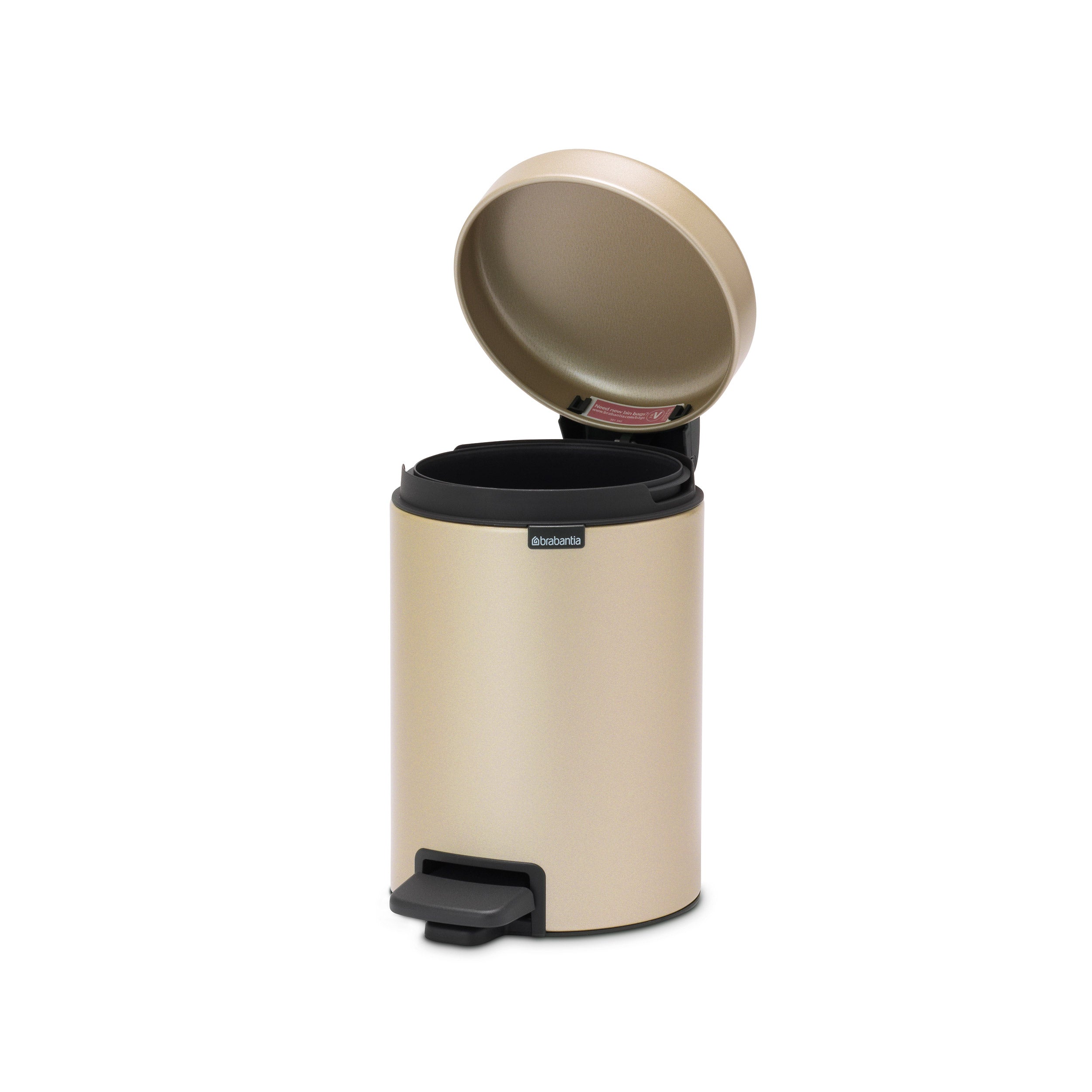 Brabantia Pedal Bin newICON 3L Metallic Gold