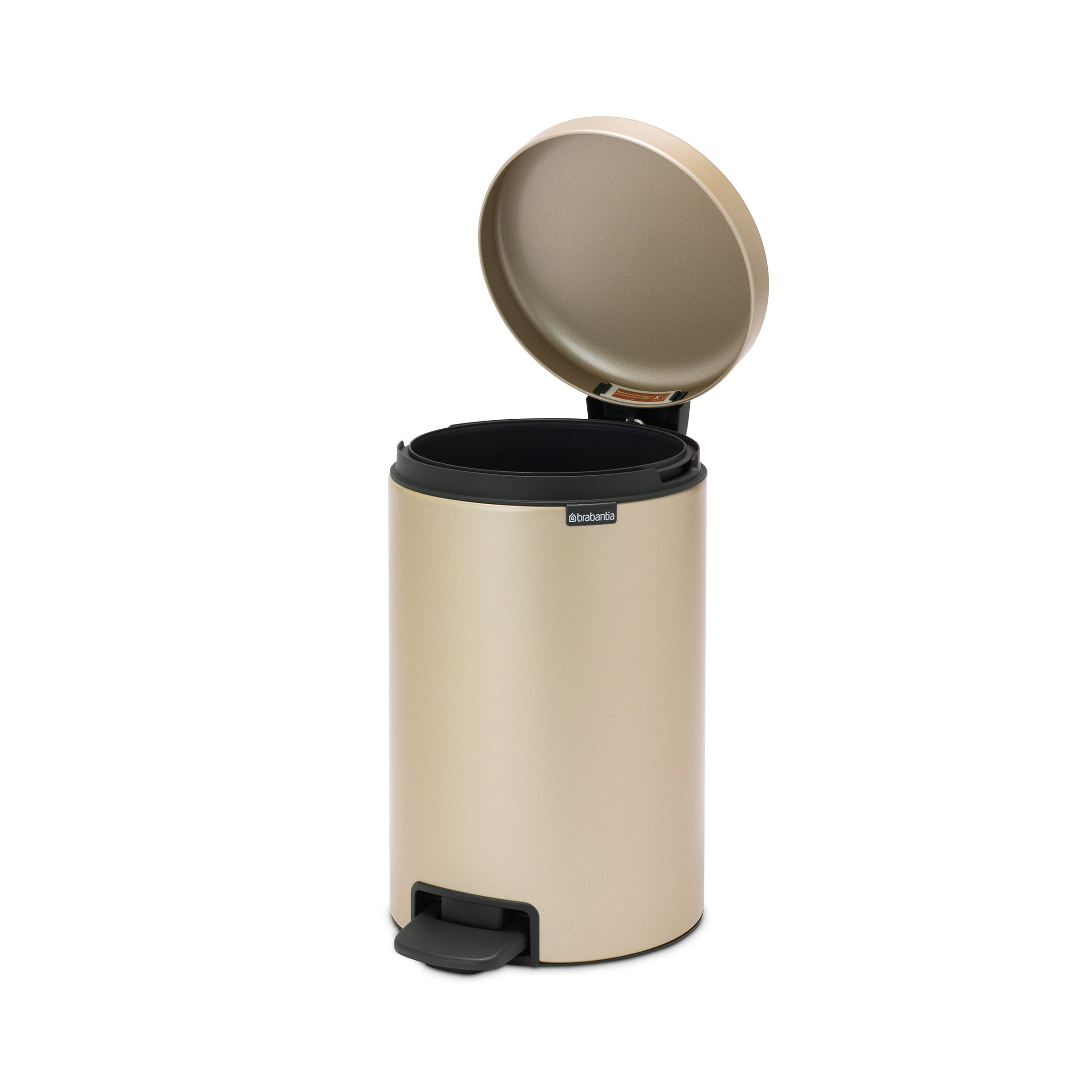 Brabantia Pedal Bin newICON 12L Metallic Gold