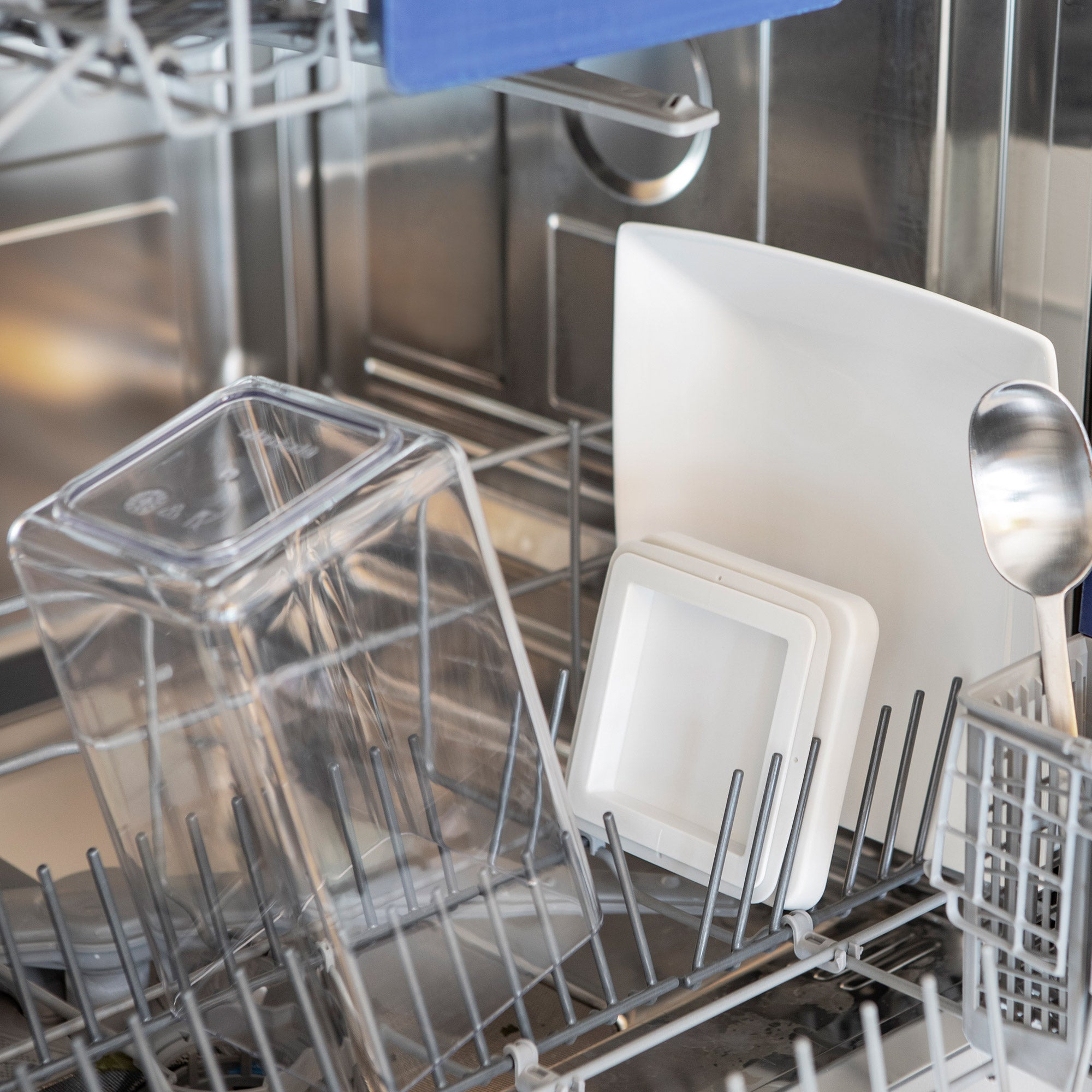 Brabantia Stackable Square Canister 1.6L Light Grey Lid