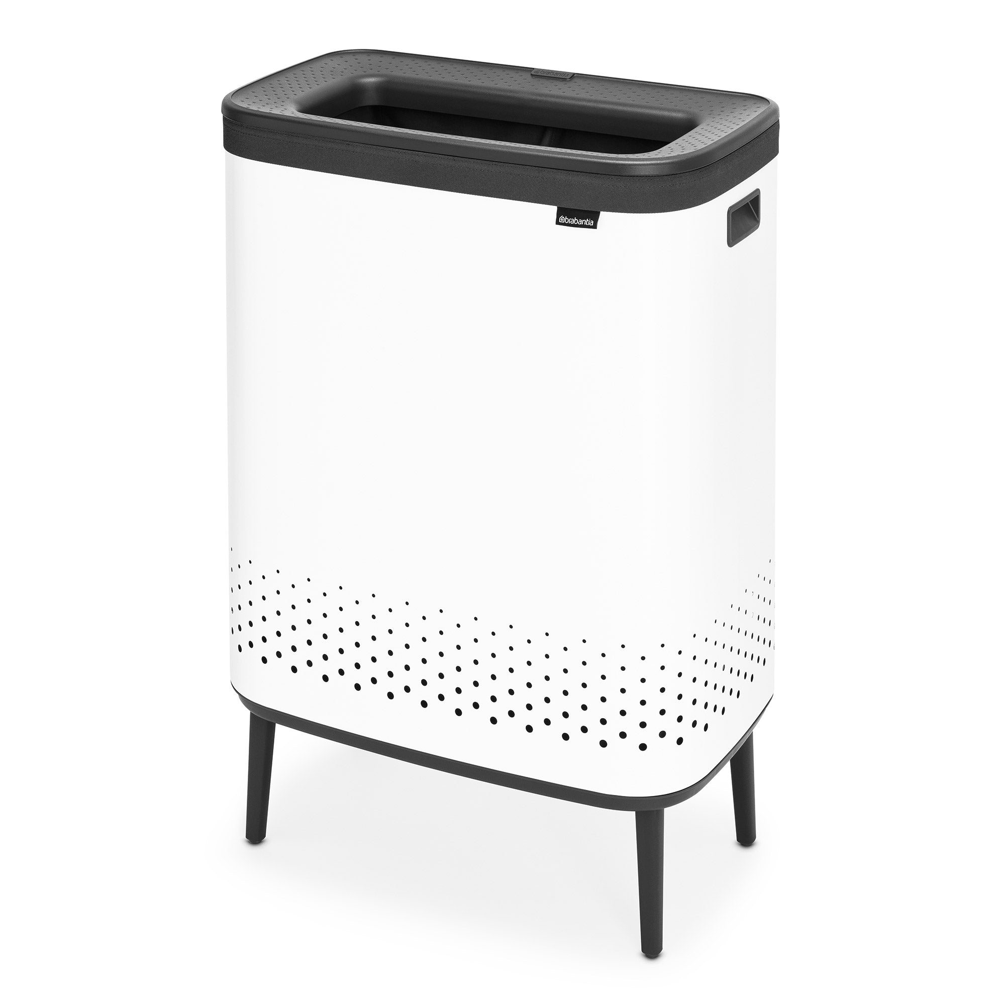 Brabantia BO Laundry Bin Hi 2 x 45L White