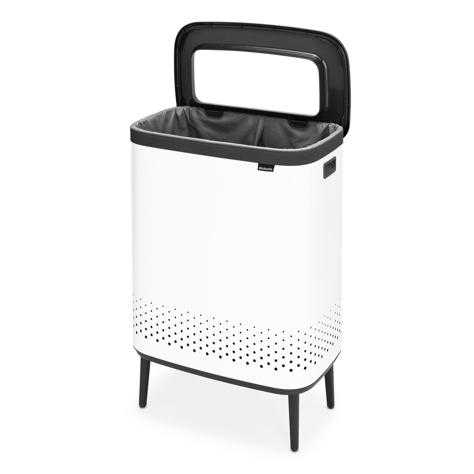 Brabantia BO Laundry Bin Hi 2 x 45L White