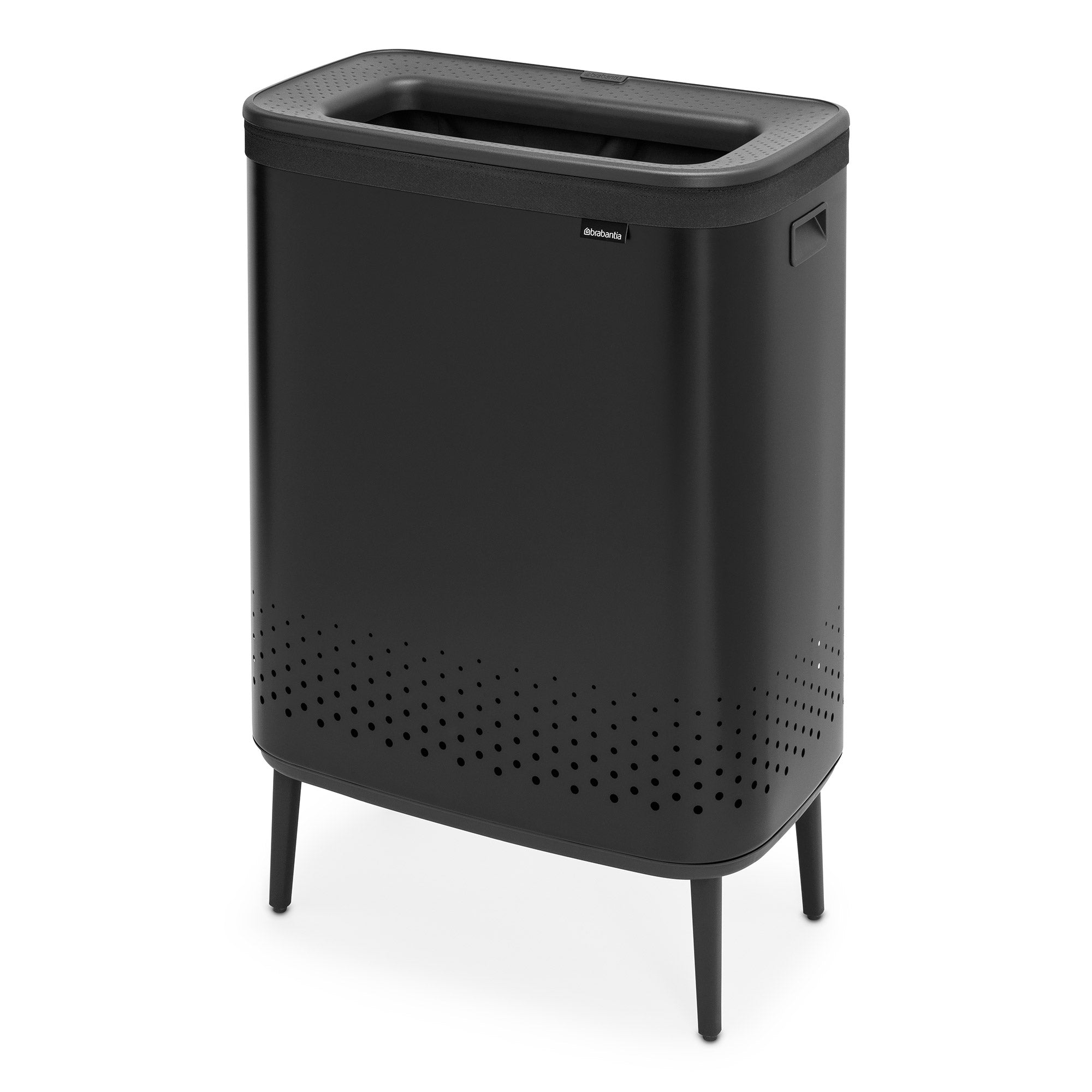 Brabantia BO Laundry Bin Hi 2 x 45L Matt Black