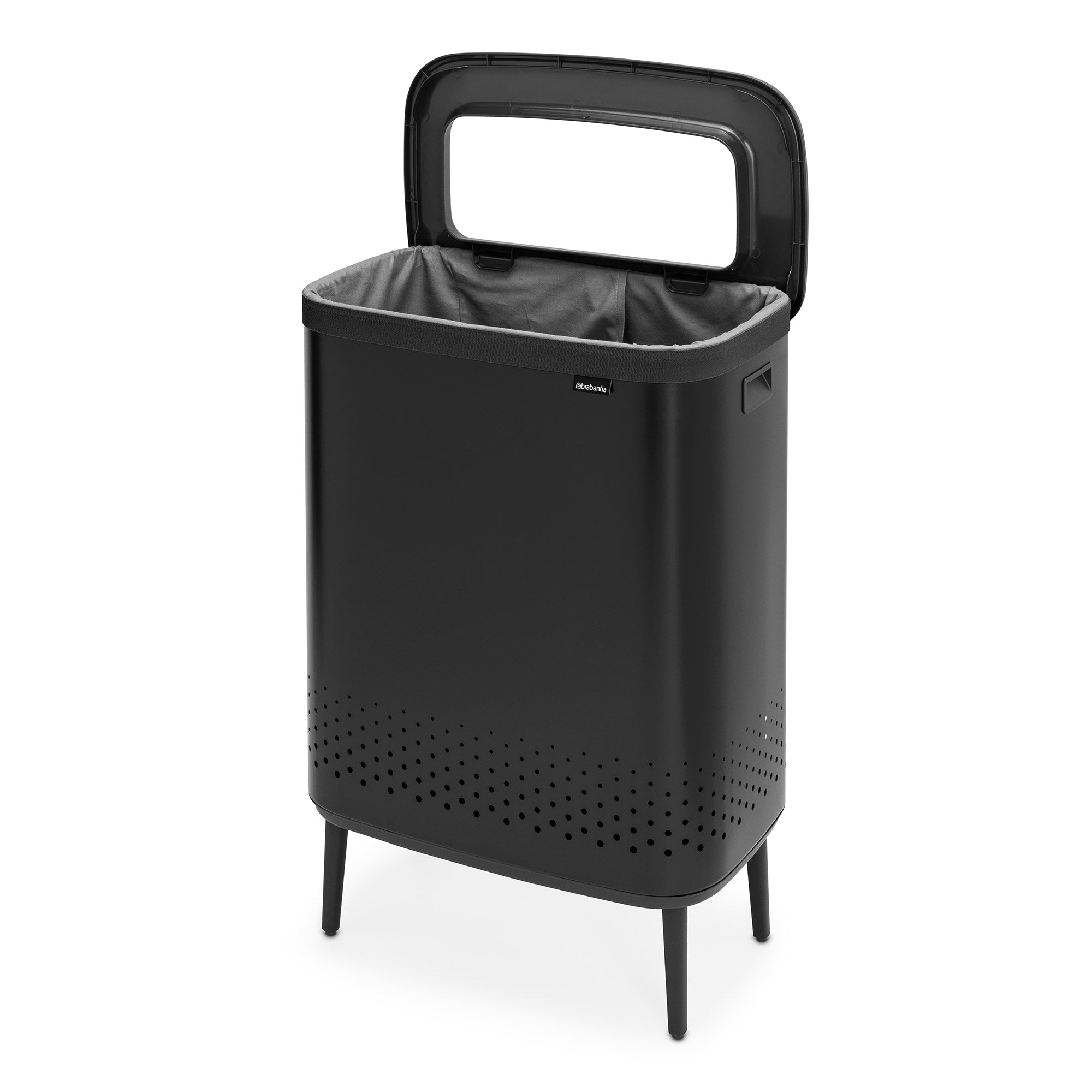 Brabantia BO Laundry Bin Hi 2 x 45L Matt Black