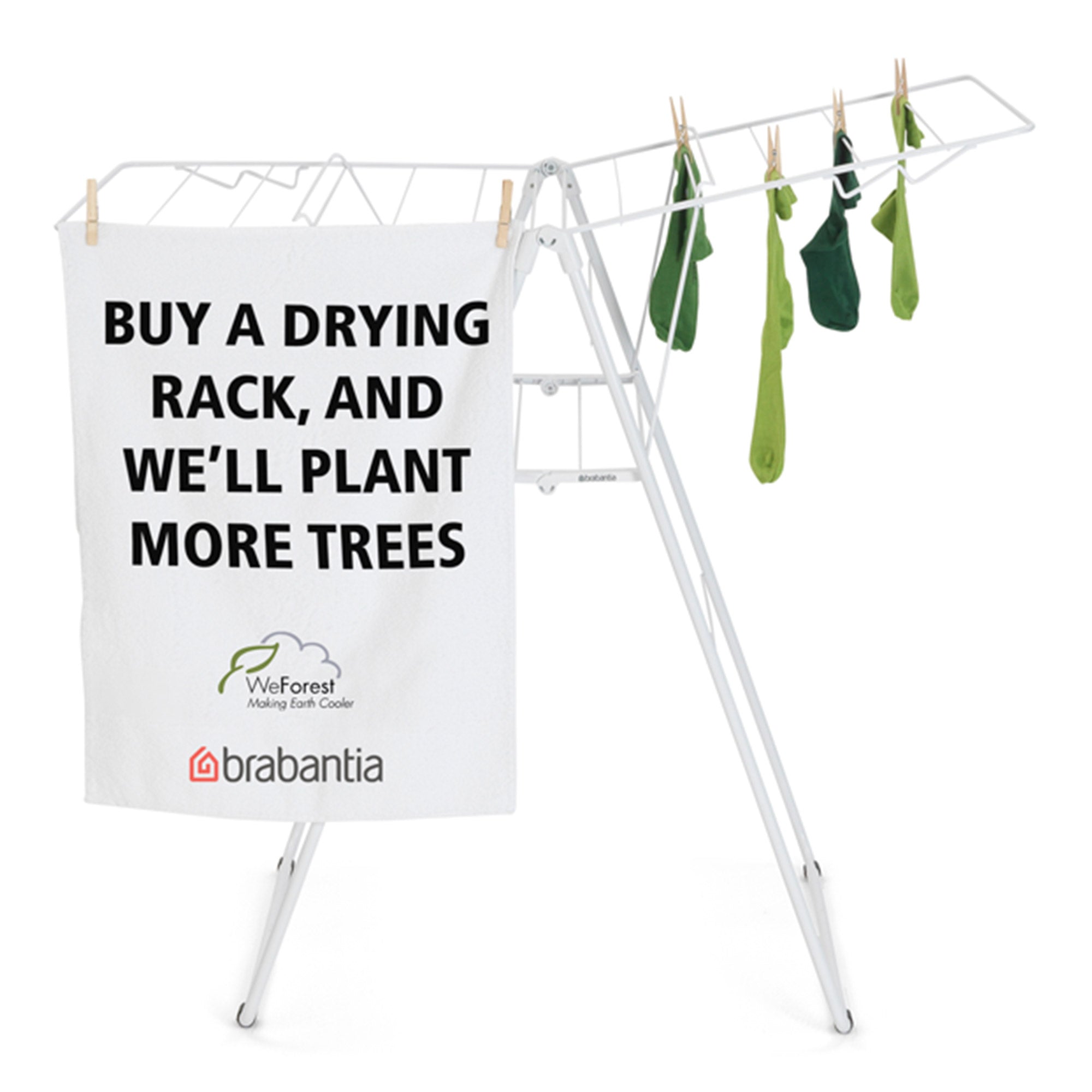 Brabantia HangOn Drying Rack 15 Meters Fresh White