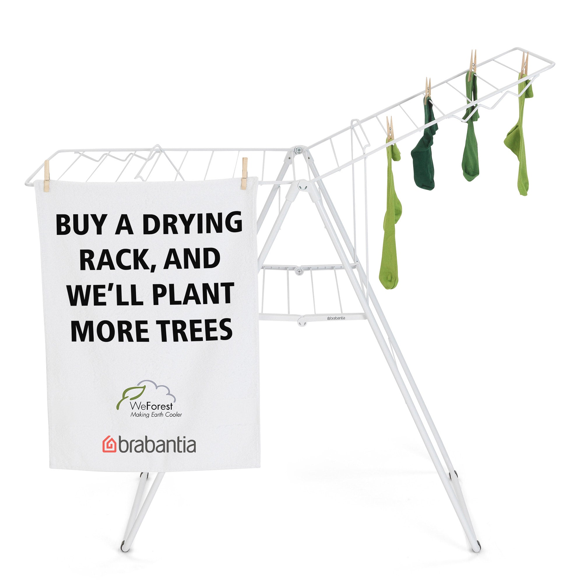 Brabantia HangOn Drying Rack 20 Meters Fresh White